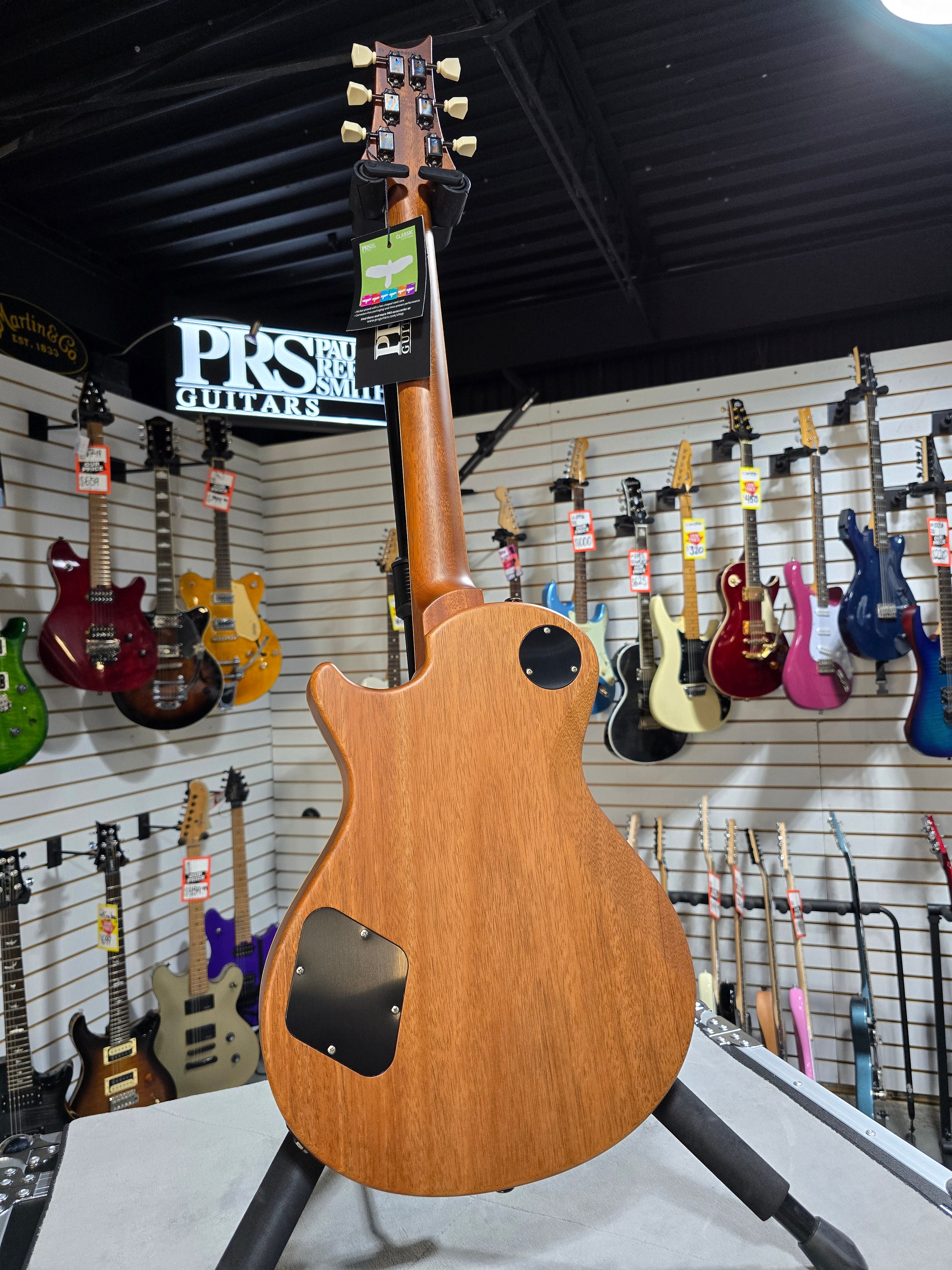 Wood Library McCarty Singlecut 594 - Custom Color Satin Platinum w/Paisley Case #627 GET PLEK'D!