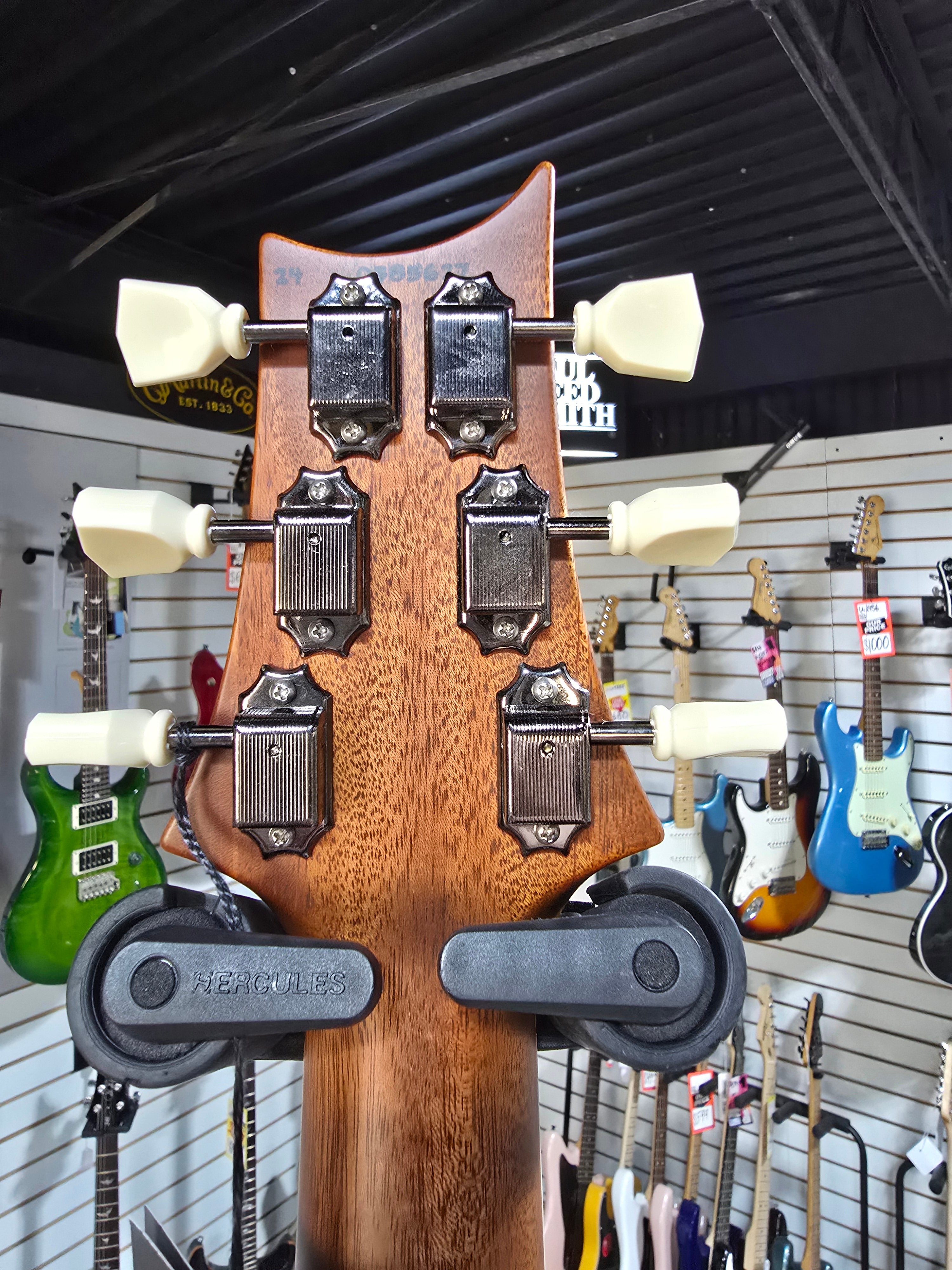 Wood Library McCarty Singlecut 594 - Custom Color Satin Platinum w/Paisley Case #627 GET PLEK'D!