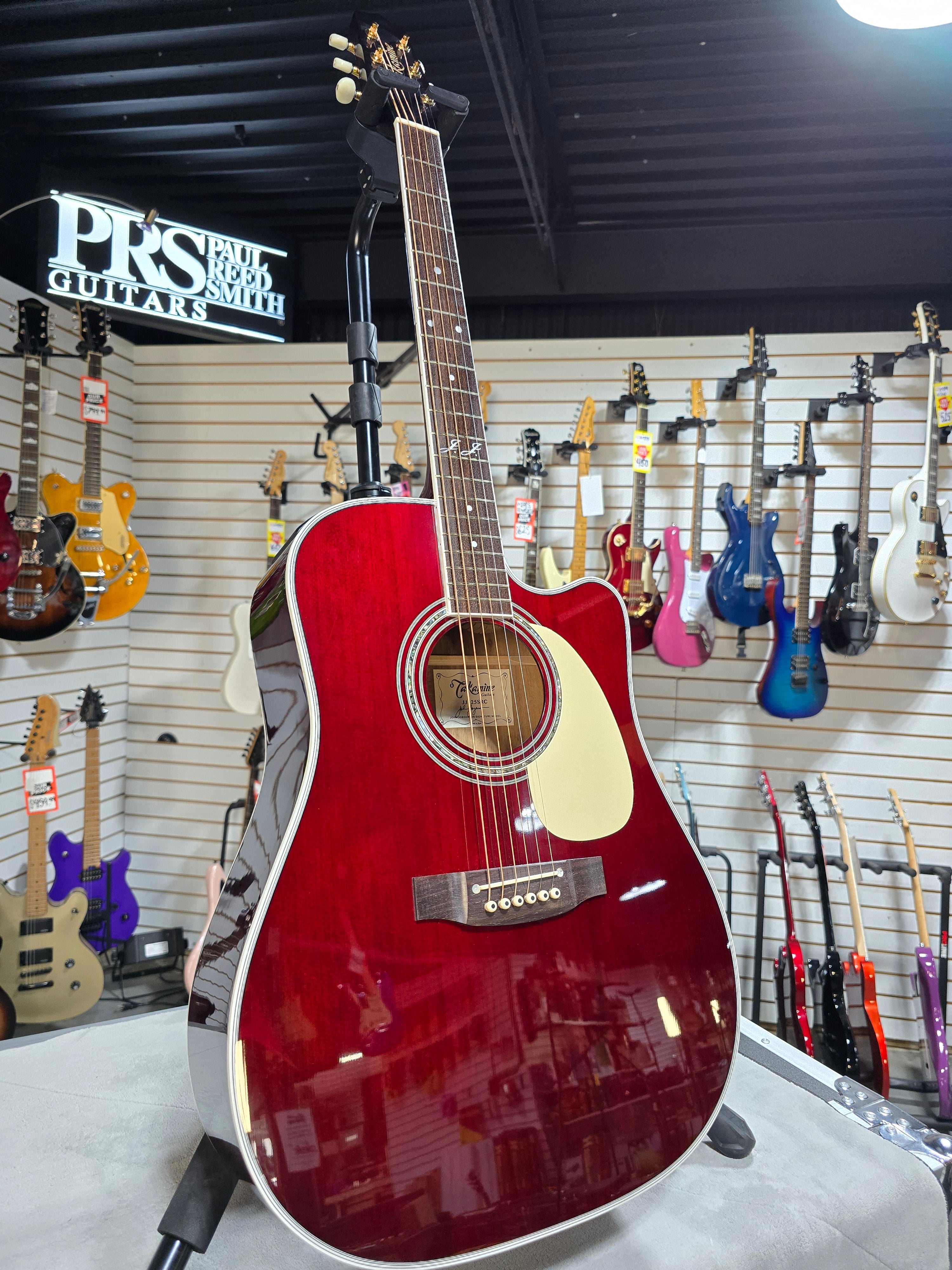 JJ325SRC John Jorgenson 6-String Acoustic-Electric - Gloss Red #851 GET PLEK'D!