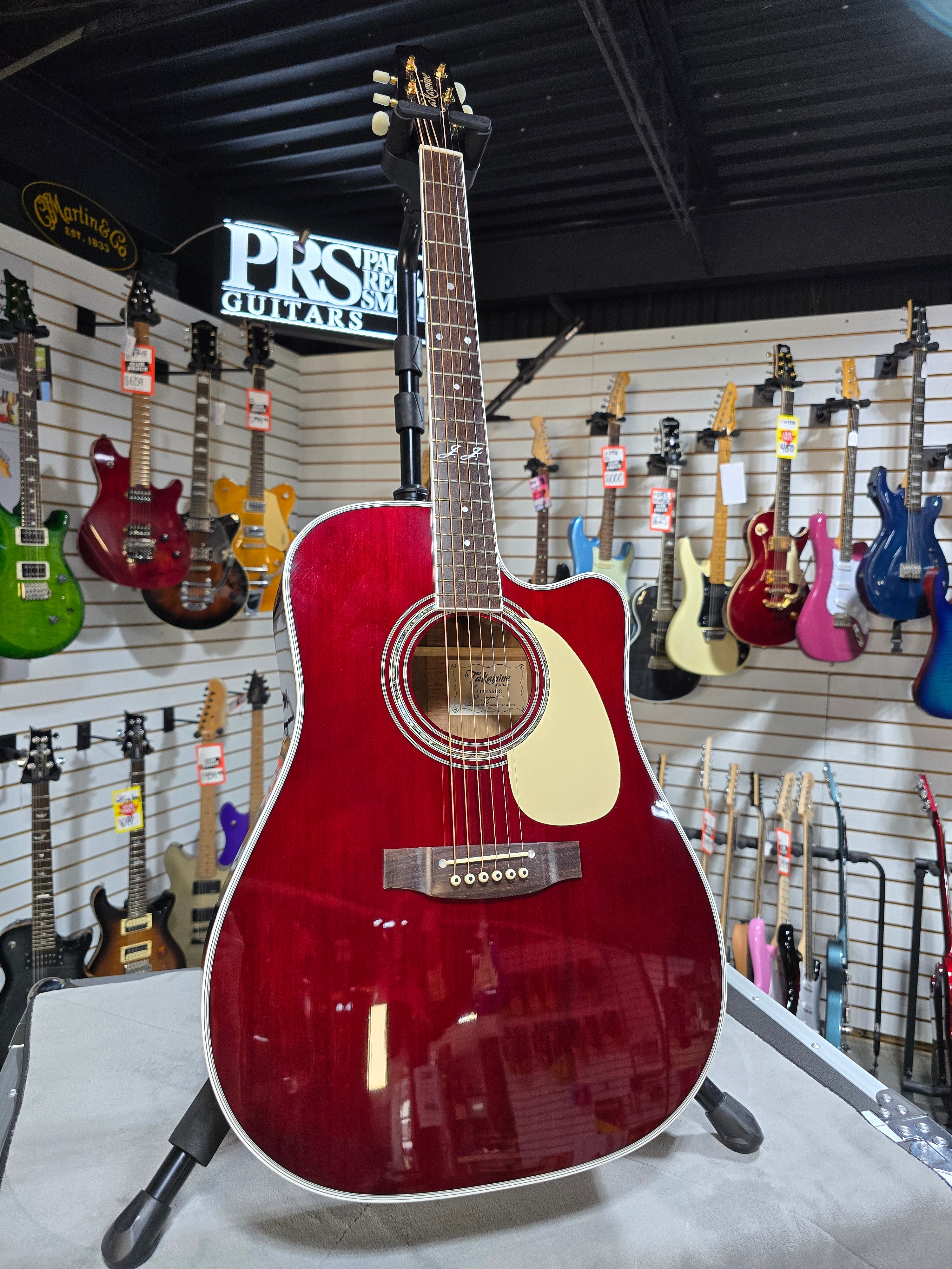 JJ325SRC John Jorgenson 6-String Acoustic-Electric - Gloss Red #851 GET PLEK'D!
