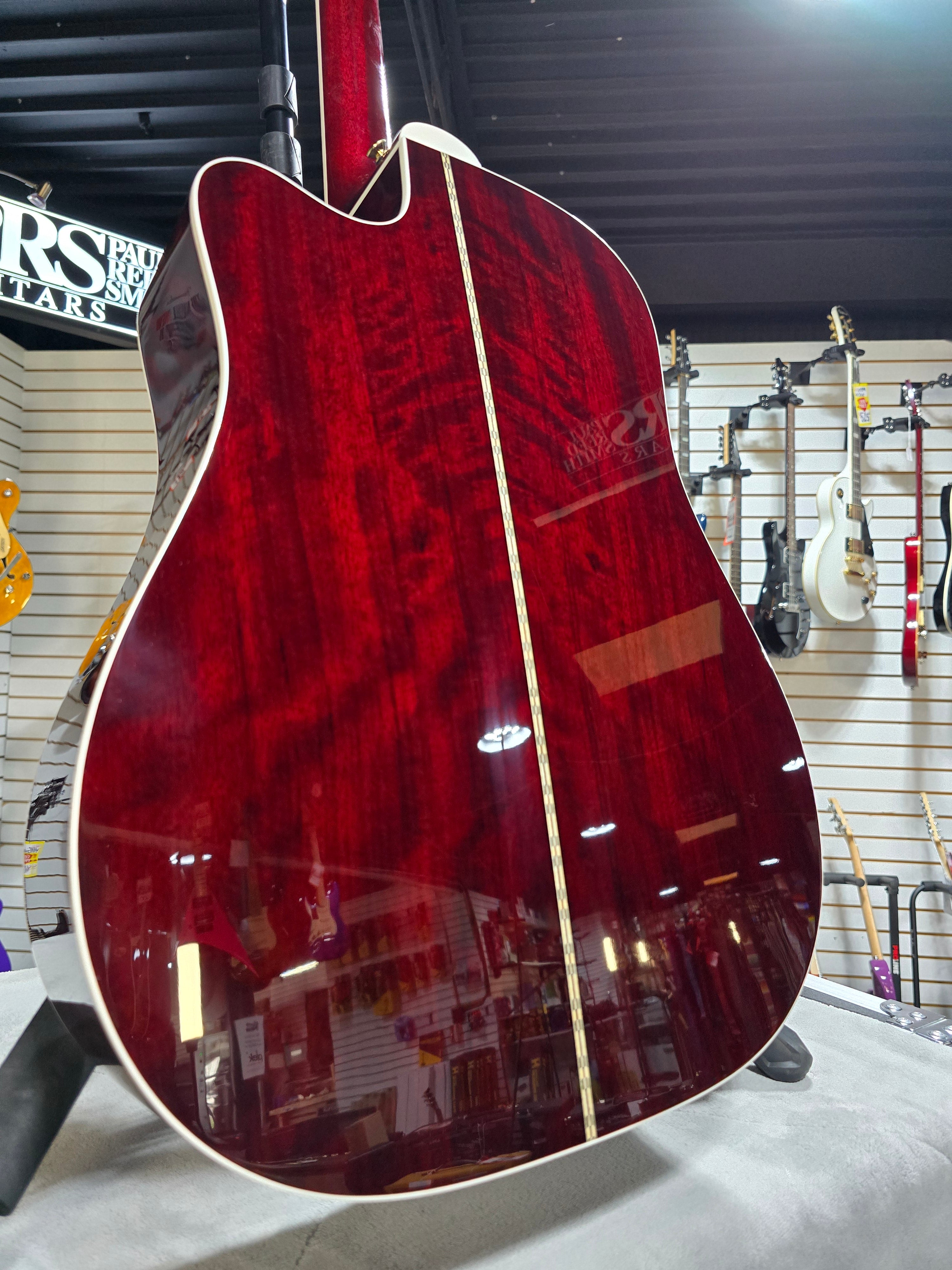 JJ325SRC John Jorgenson 6-String Acoustic-Electric - Gloss Red #851 GET PLEK'D!