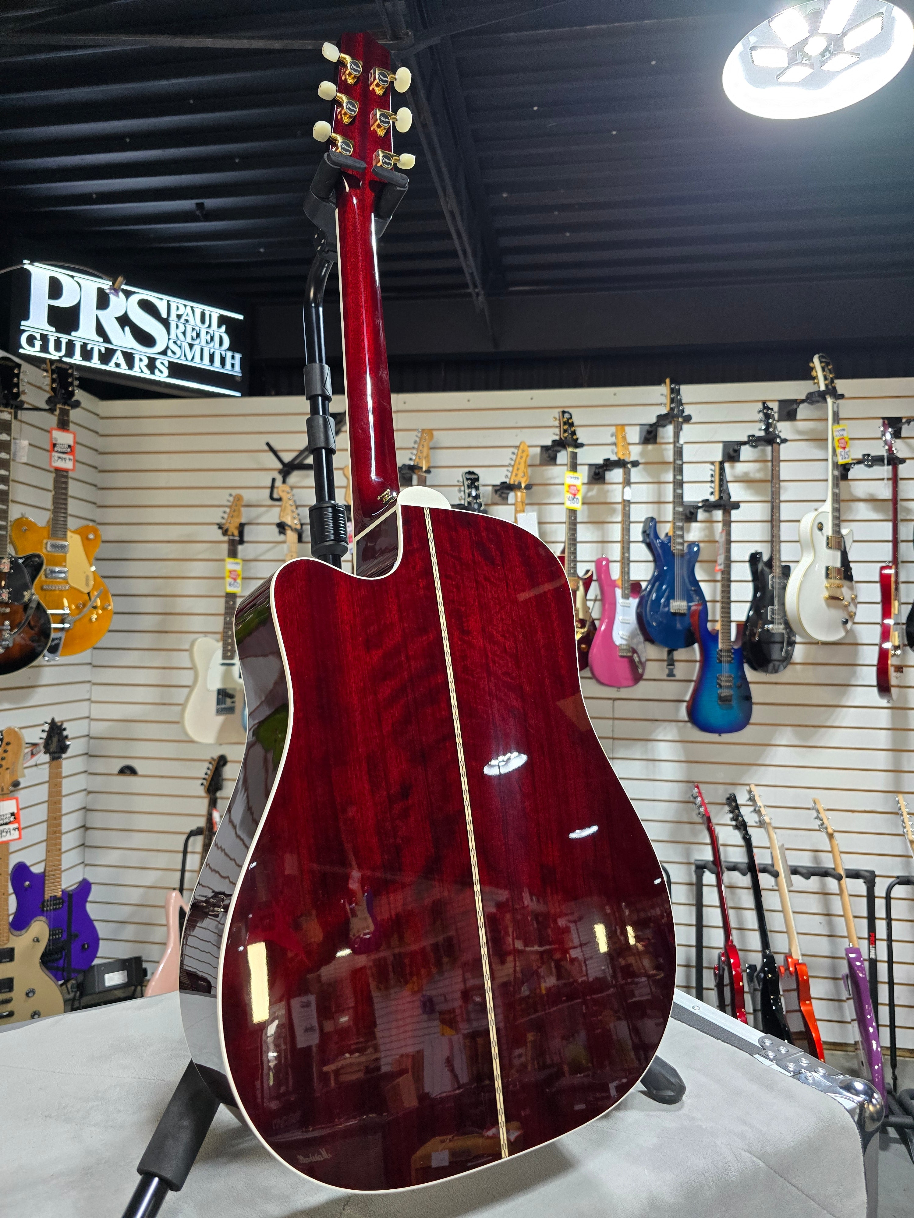 JJ325SRC John Jorgenson 6-String Acoustic-Electric - Gloss Red #851 GET PLEK'D!