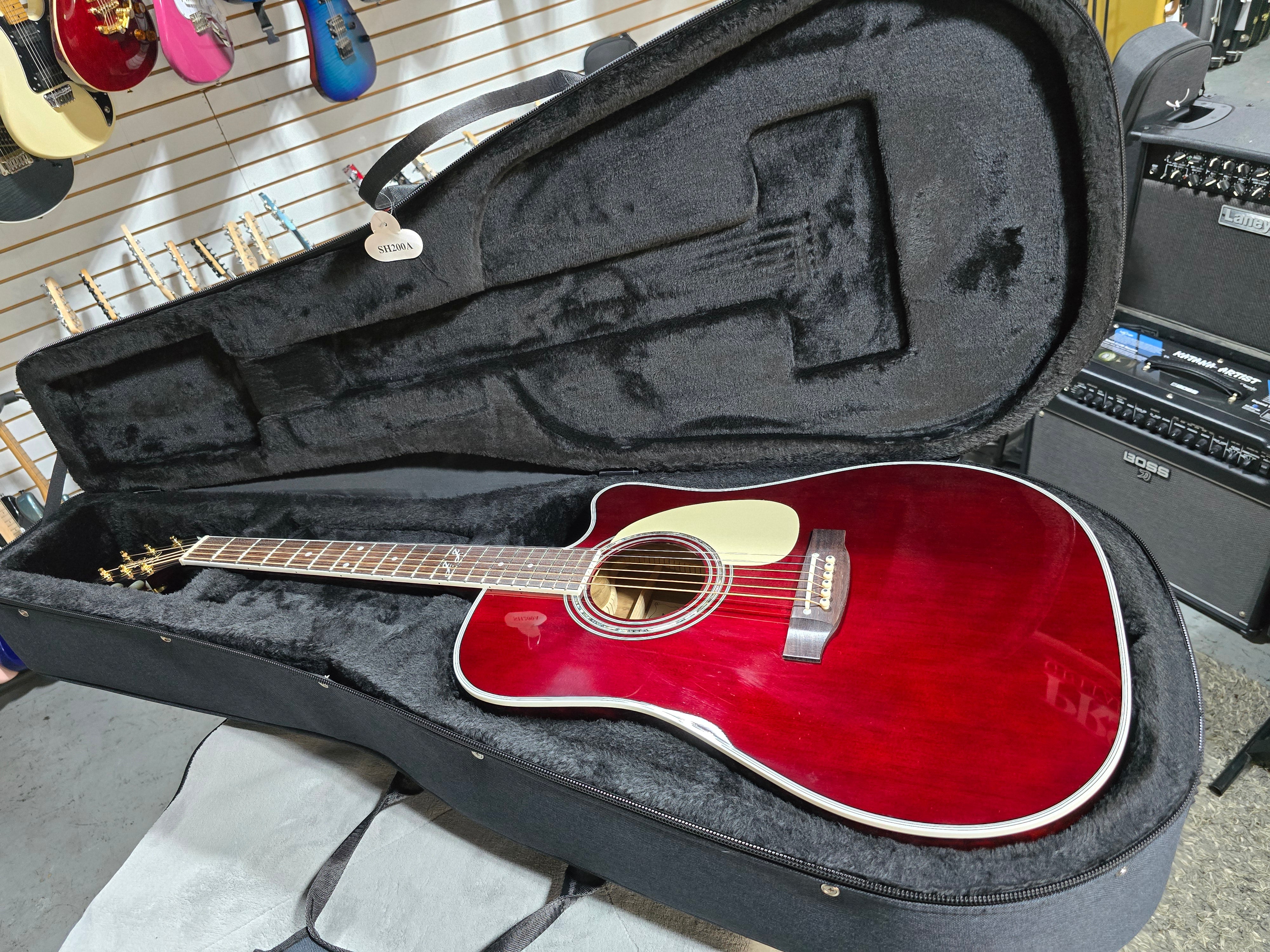JJ325SRC John Jorgenson 6-String Acoustic-Electric - Gloss Red #851 GET PLEK'D!