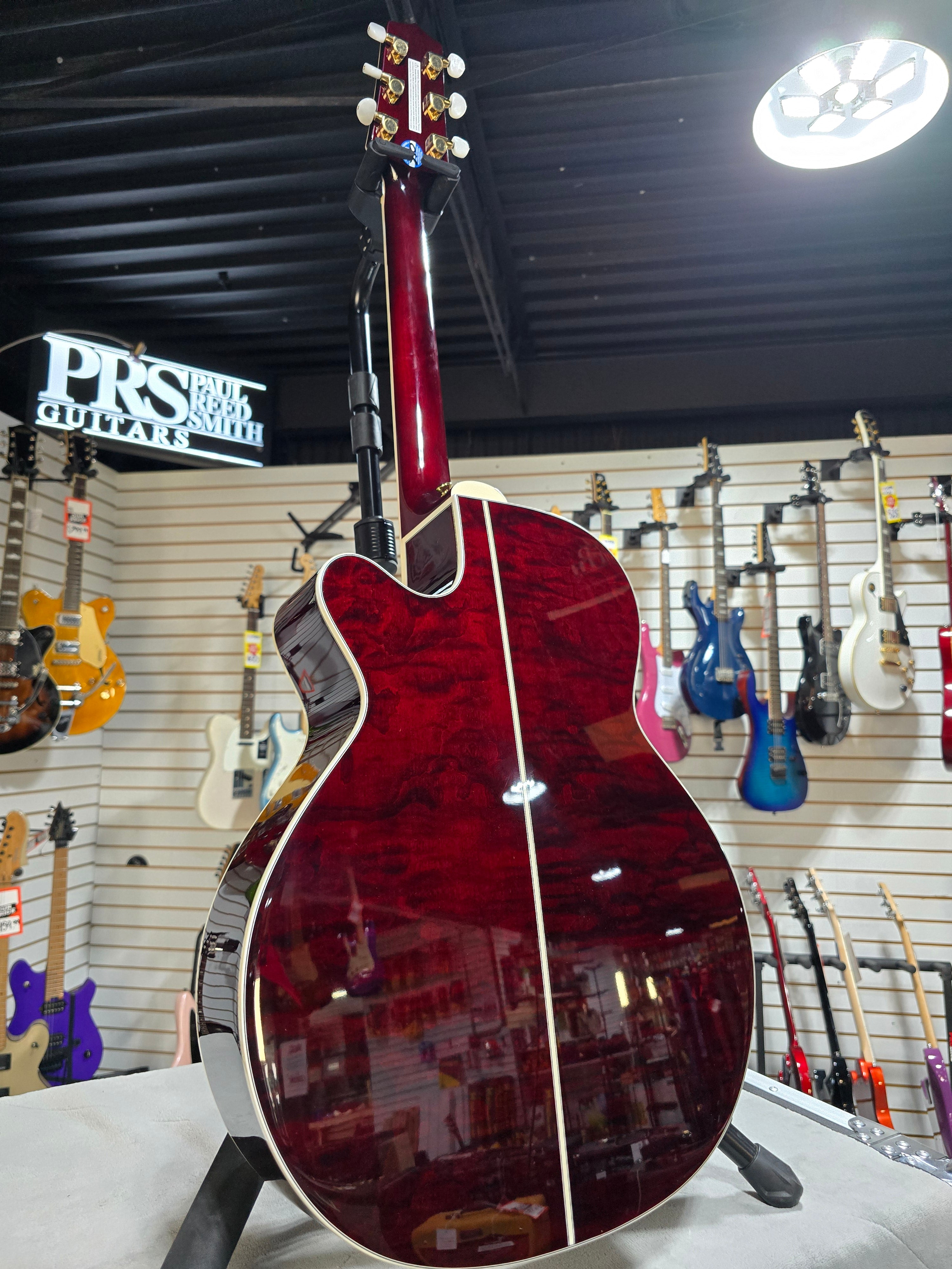 N75CE Acoustic-Electric Guitar - Red Wine #606 GET PLEK'D!
