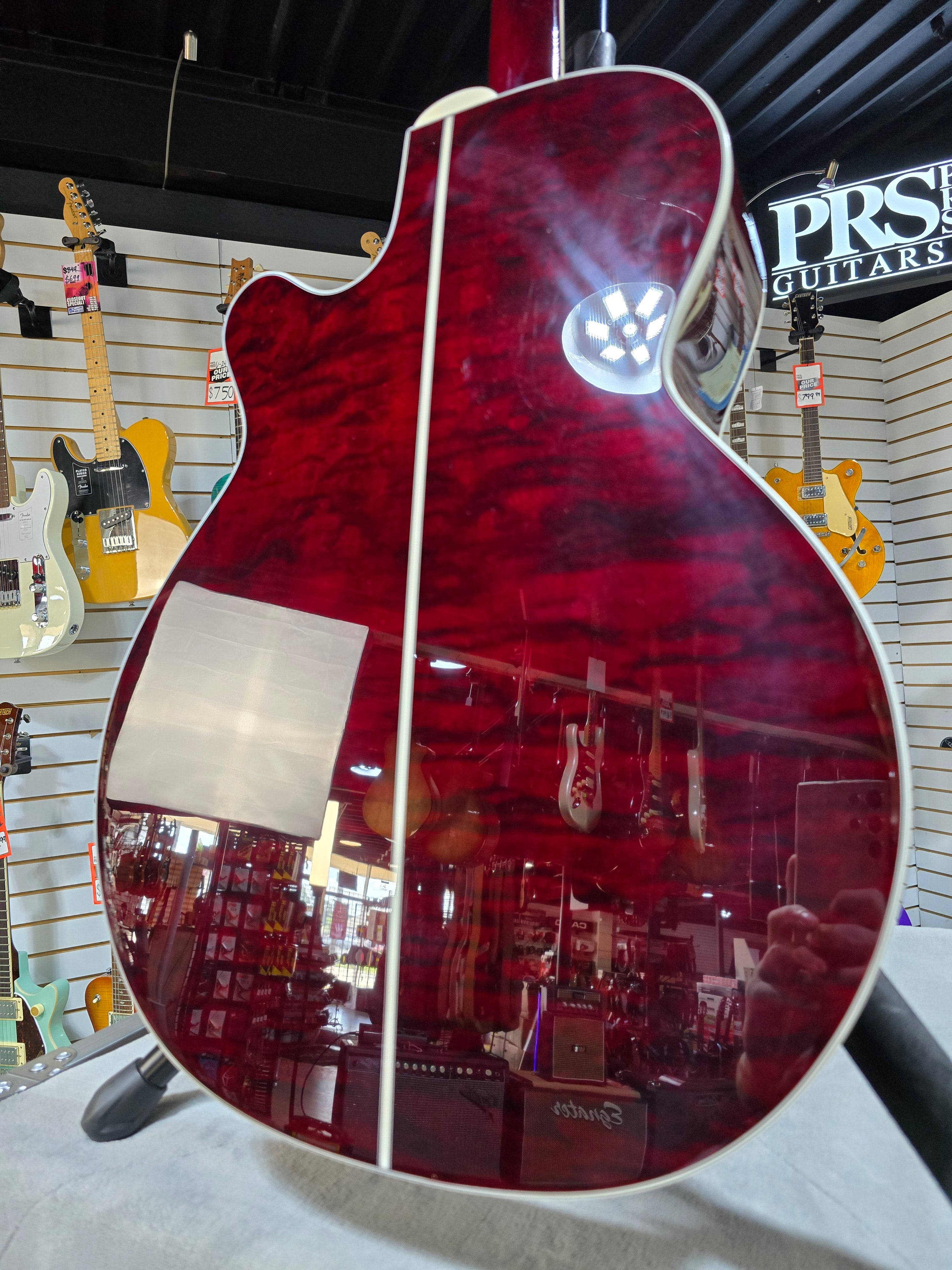 N75CE Acoustic-Electric Guitar - Red Wine #606 GET PLEK'D!