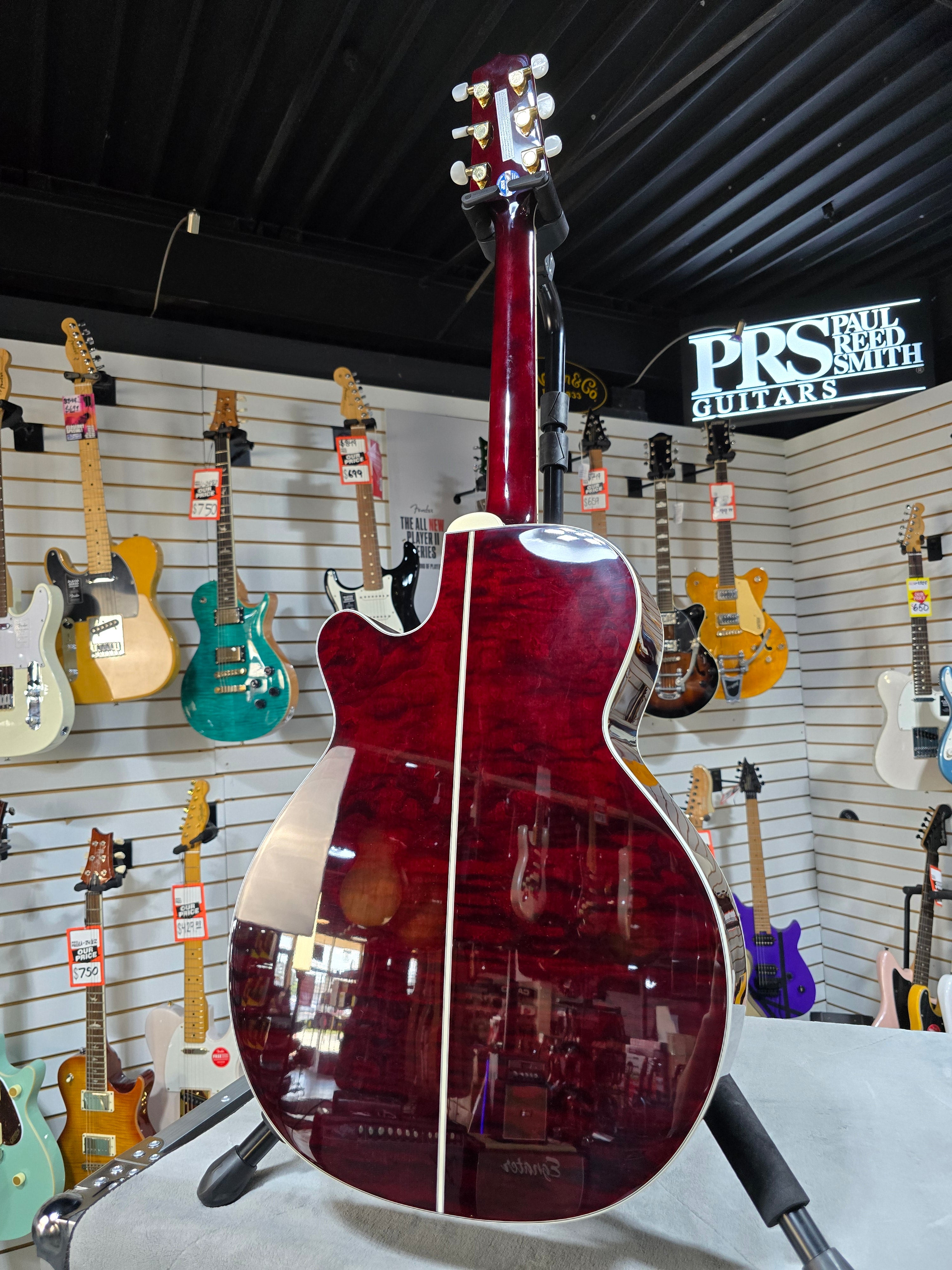 N75CE Acoustic-Electric Guitar - Red Wine #606 GET PLEK'D!