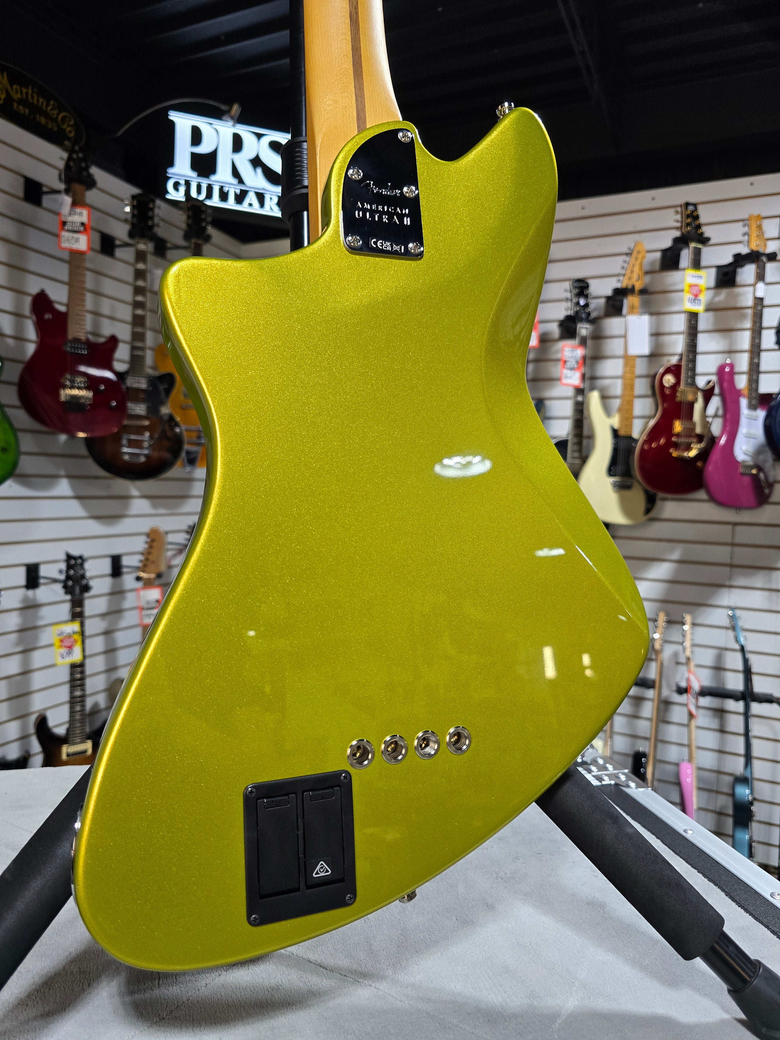 Fender American Ultra II Meteora Bass - Solar Flare - Maple Fingerboard w/ OHSC & PLEK*D #580