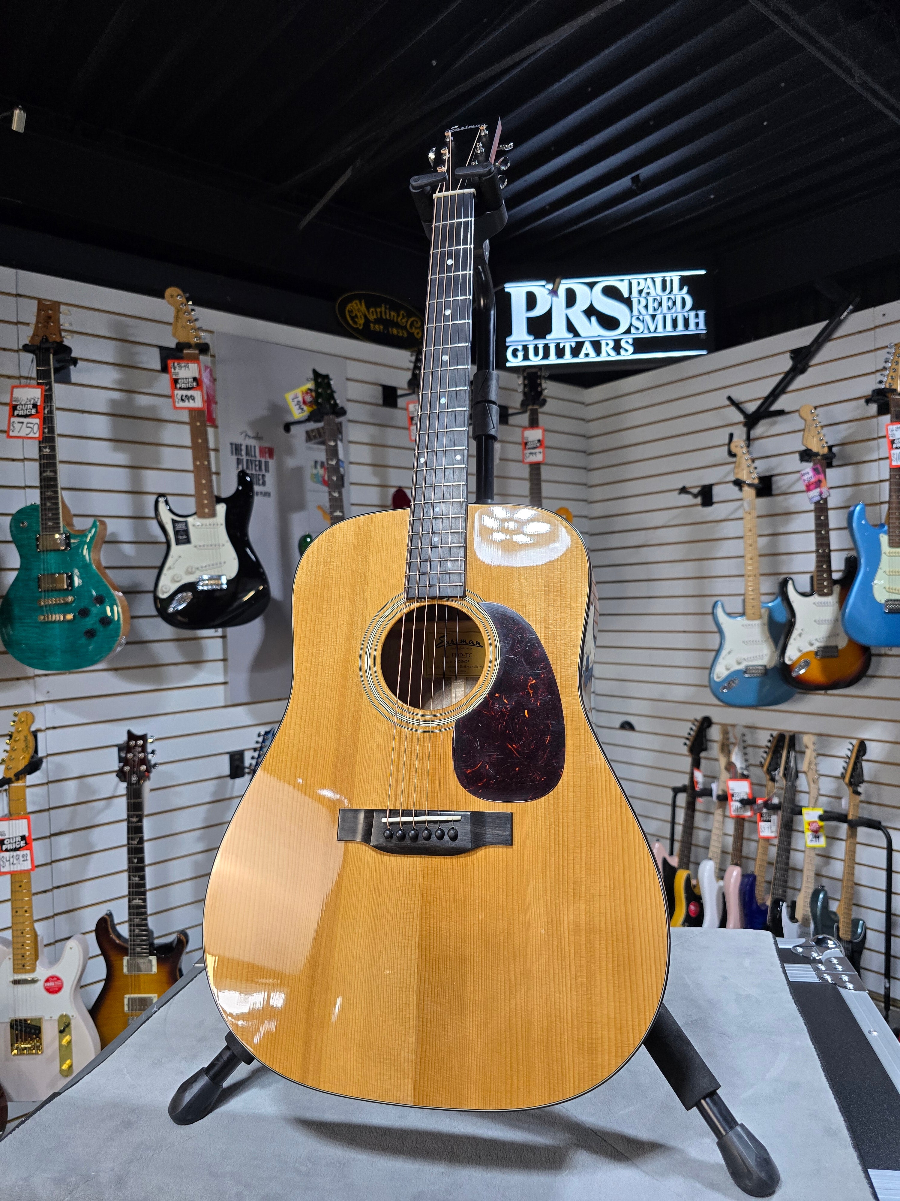 Eastman E10D Thermo-cured Dreadnought Acoustic Guitar - Natural w/OHSC & PLEK*D #267
