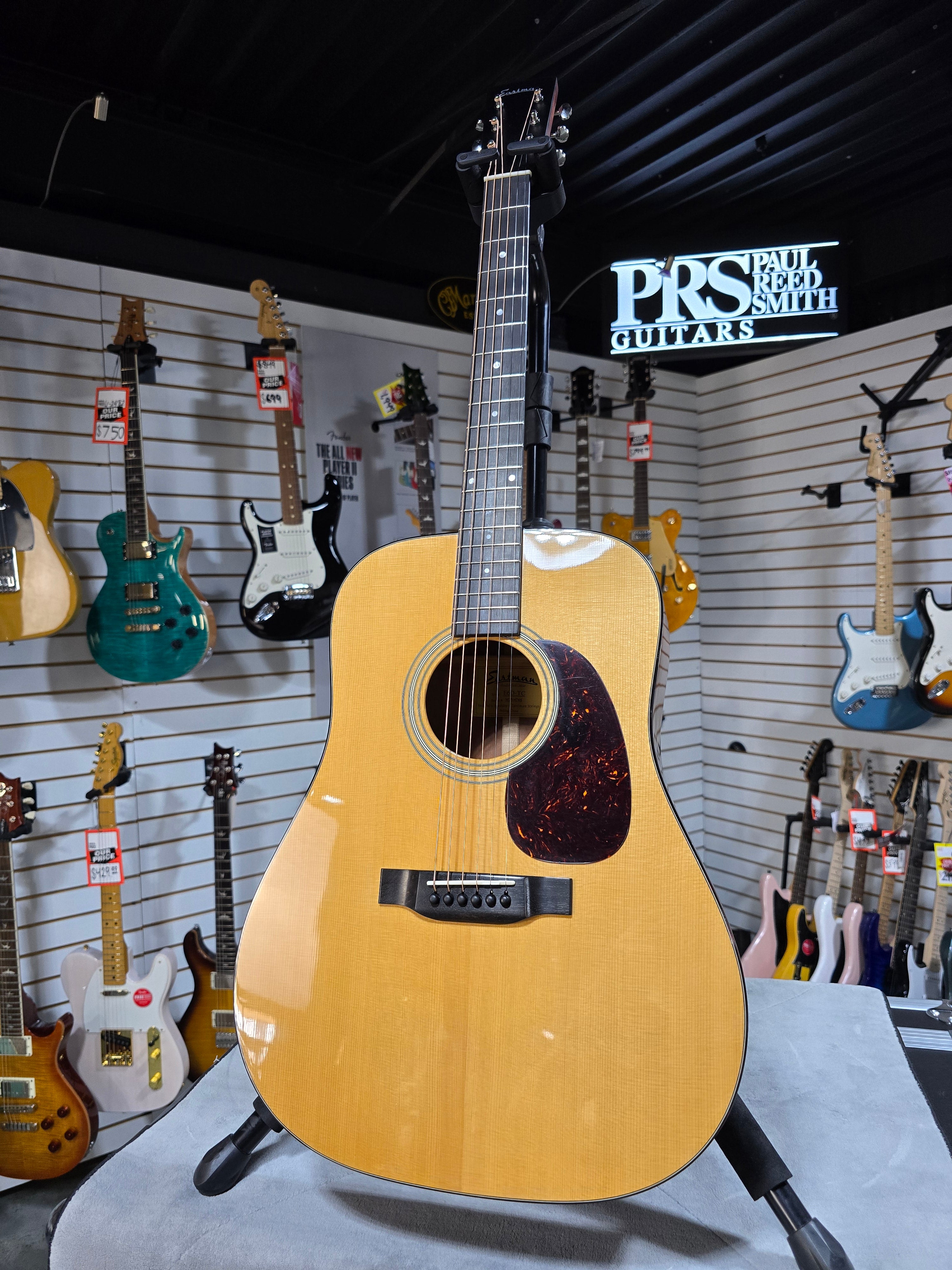 Eastman E6D Thermo-cured Dreadnought Acoustic Guitar - Natural w/OHSC & PLEK*D #746