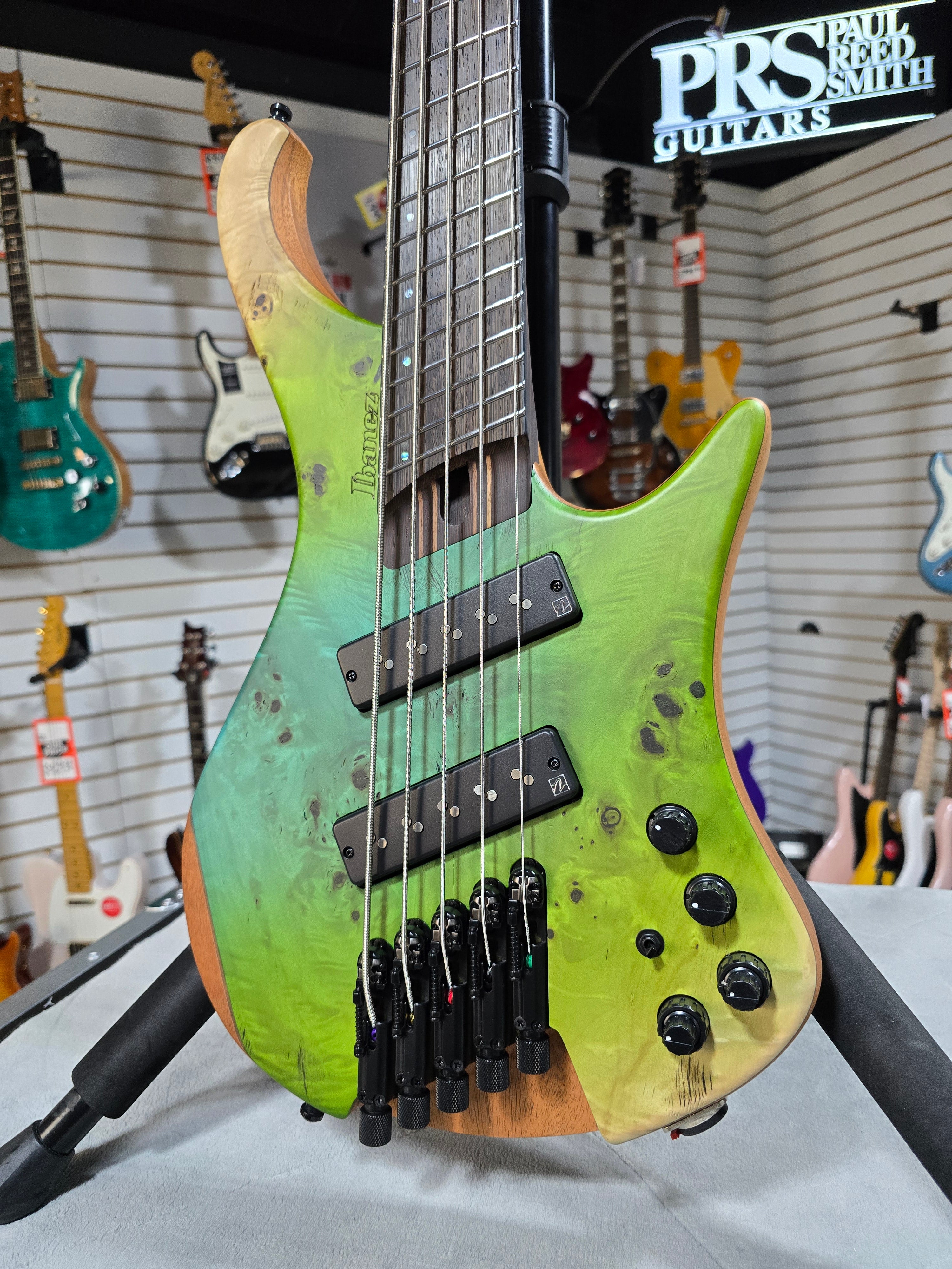 Ibanez Bass Workshop EHB1505MS Bass Guitar - Ocean Inlet Flat w/Gig Bag #312