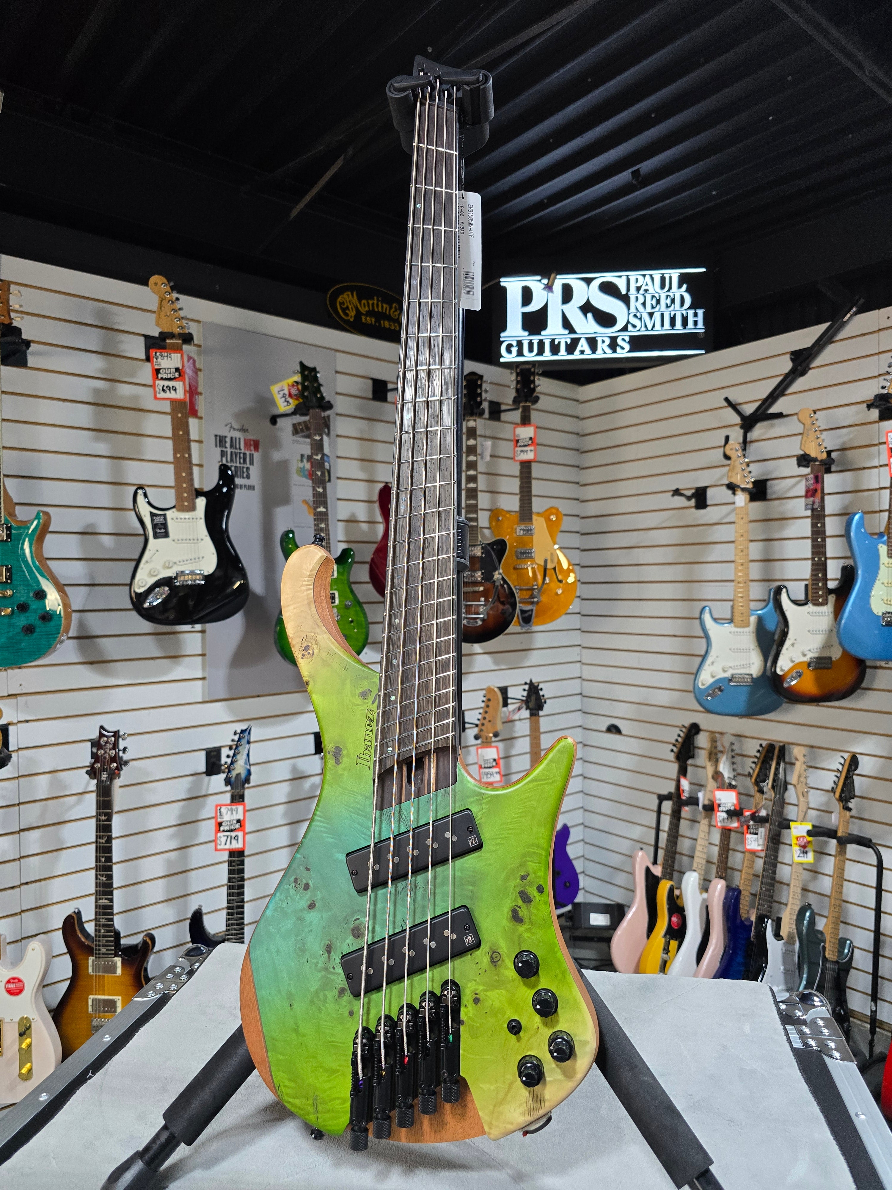 Ibanez Bass Workshop EHB1505MS Bass Guitar - Ocean Inlet Flat w/Gig Bag #312