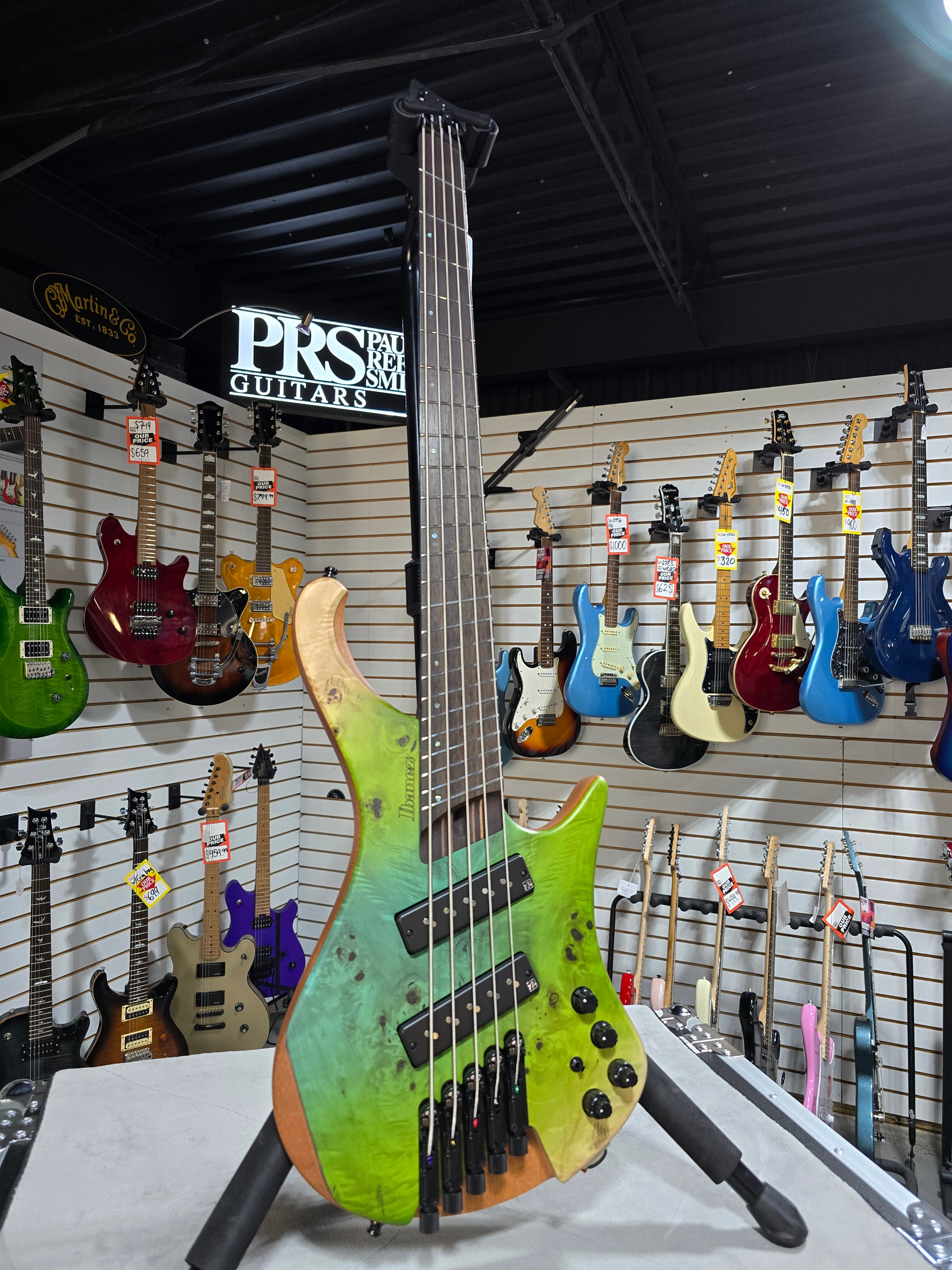 Ibanez Bass Workshop EHB1505MS Bass Guitar - Ocean Inlet Flat w/Gig Bag #312