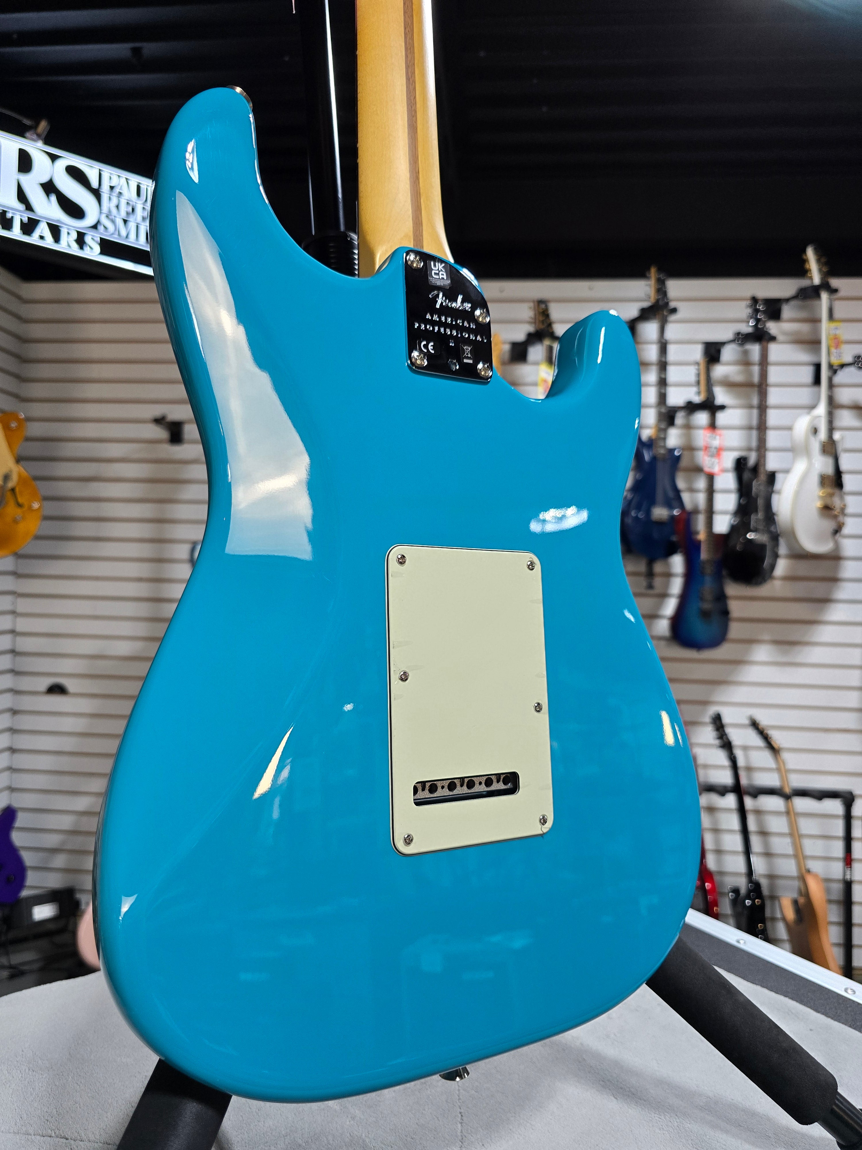 Fender American Professional II Stratocaster LH - Miami Blue w/Rosewood FB & OHSC + PLEK*D #693