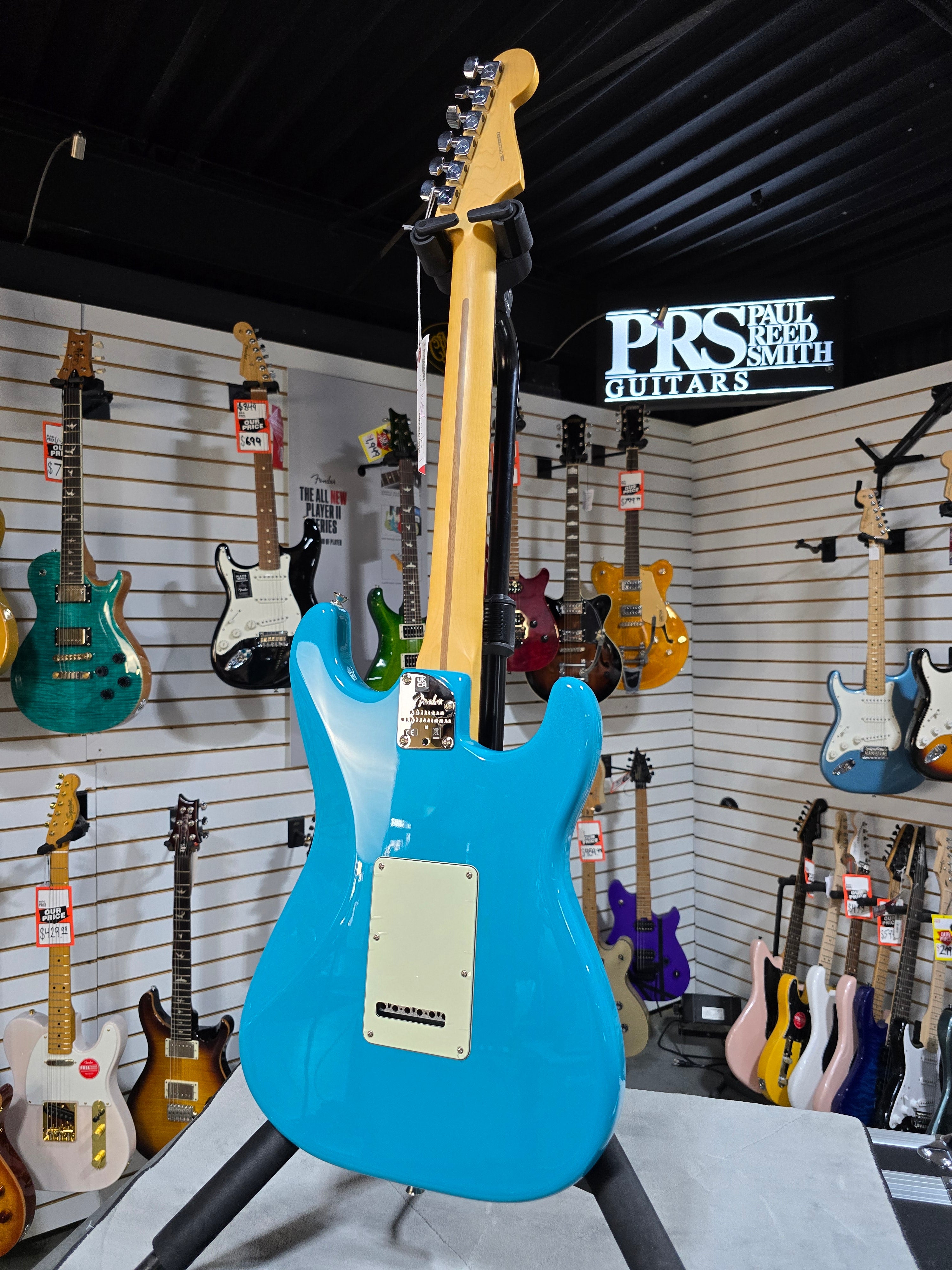 Fender American Professional II Stratocaster LH - Miami Blue w/Rosewood FB & OHSC + PLEK*D #693