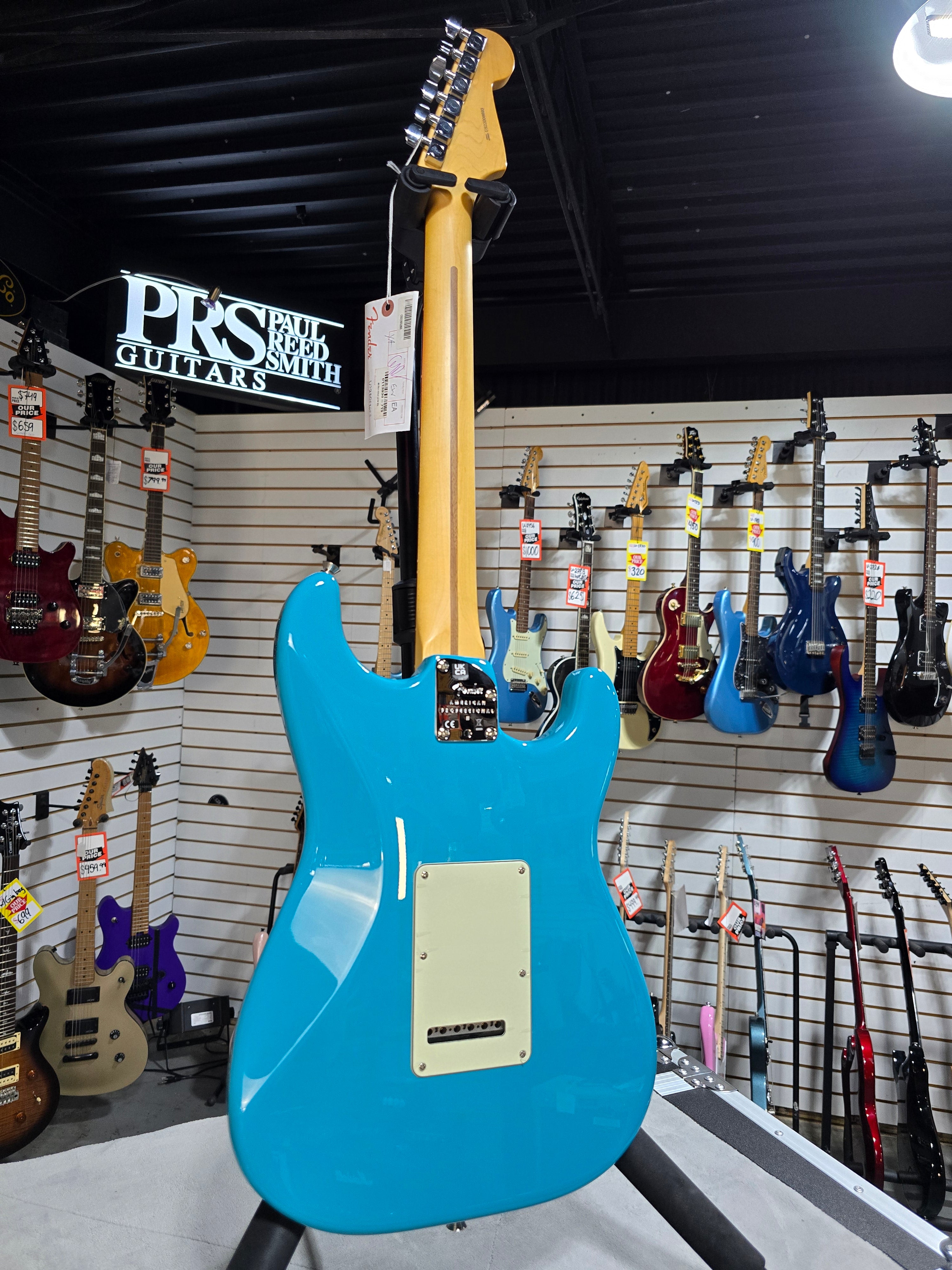 Fender American Professional II Stratocaster LH - Miami Blue w/Rosewood FB & OHSC + PLEK*D #693