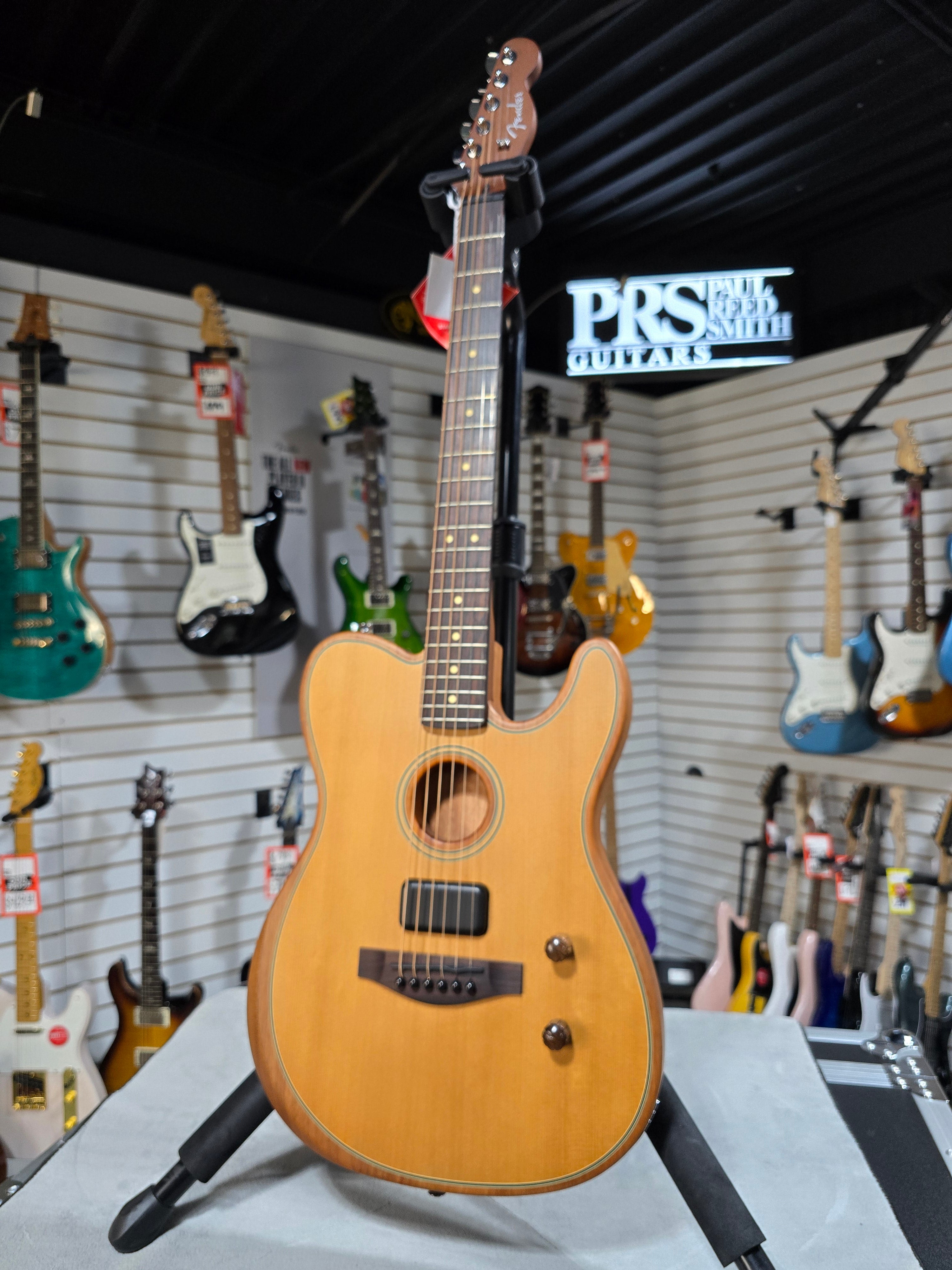 Fender Acoustasonic Standard Telecaster Acoustic-electric Guitar - Aged Natural & PLEK*D #339