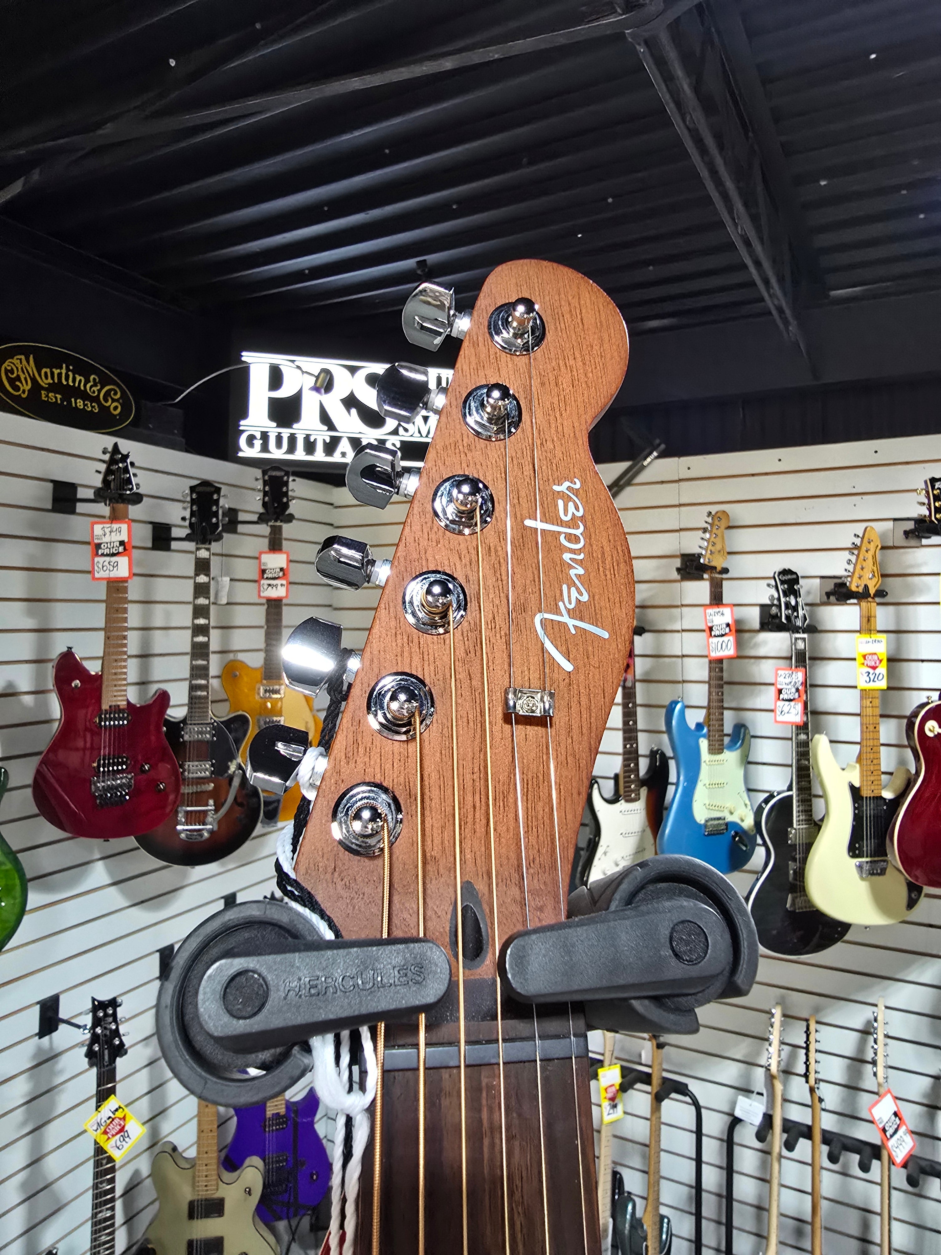 Fender Acoustasonic Standard Telecaster Acoustic-electric Guitar - Aged Natural & PLEK*D #339