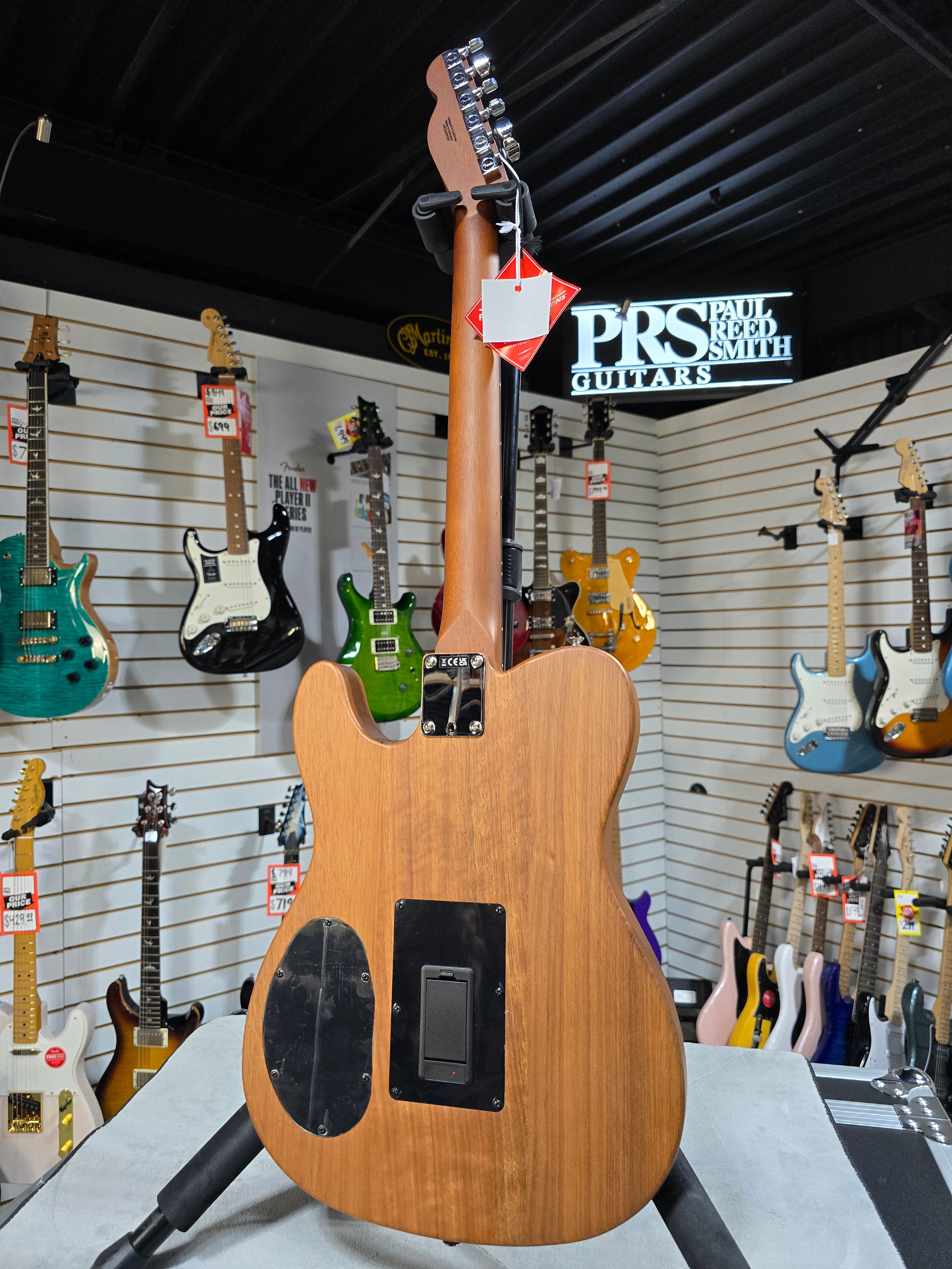 Fender Acoustasonic Standard Telecaster Acoustic-electric Guitar - Aged Natural & PLEK*D #339