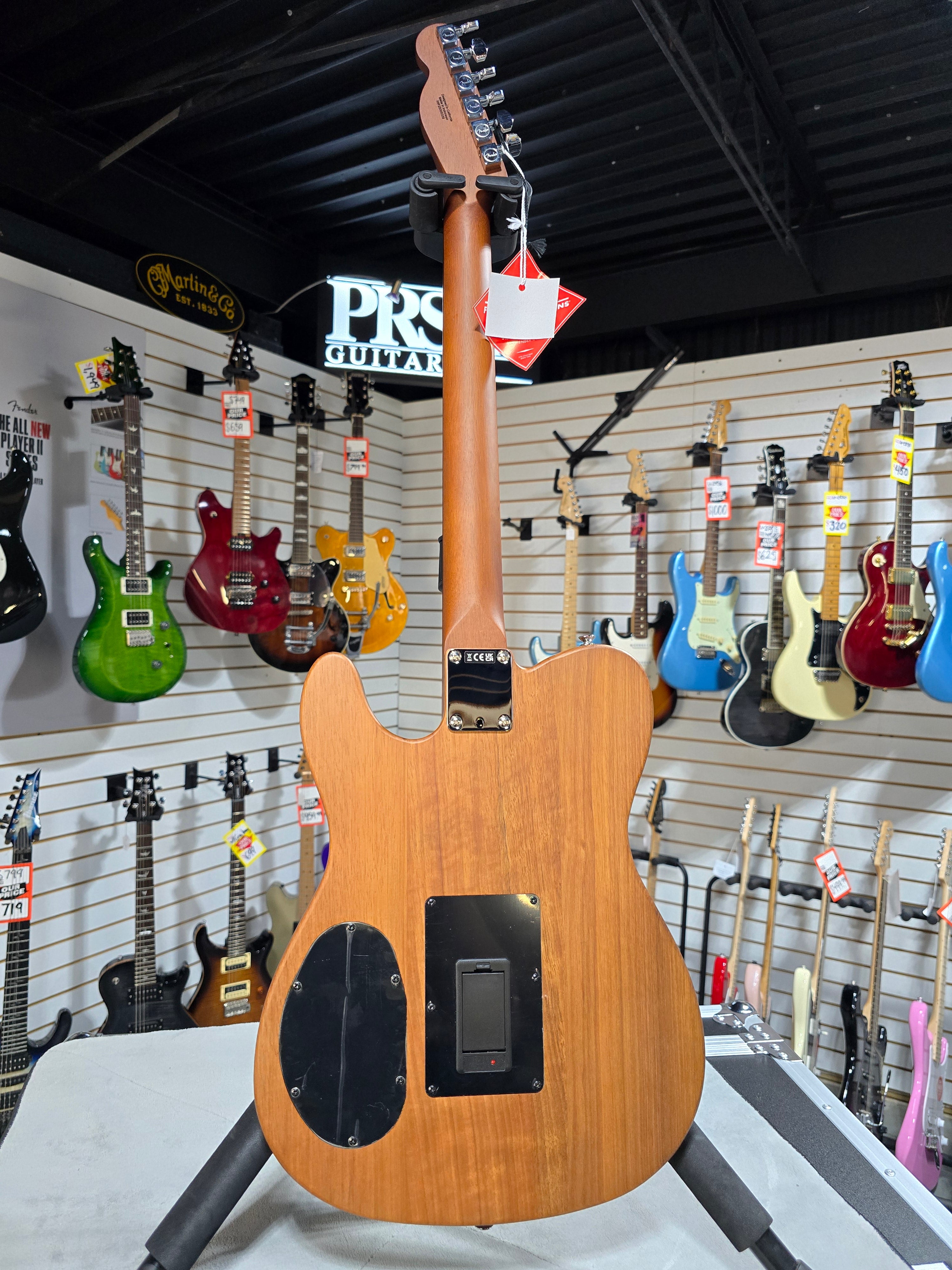 Fender Acoustasonic Standard Telecaster Acoustic-electric Guitar - Aged Natural & PLEK*D #339