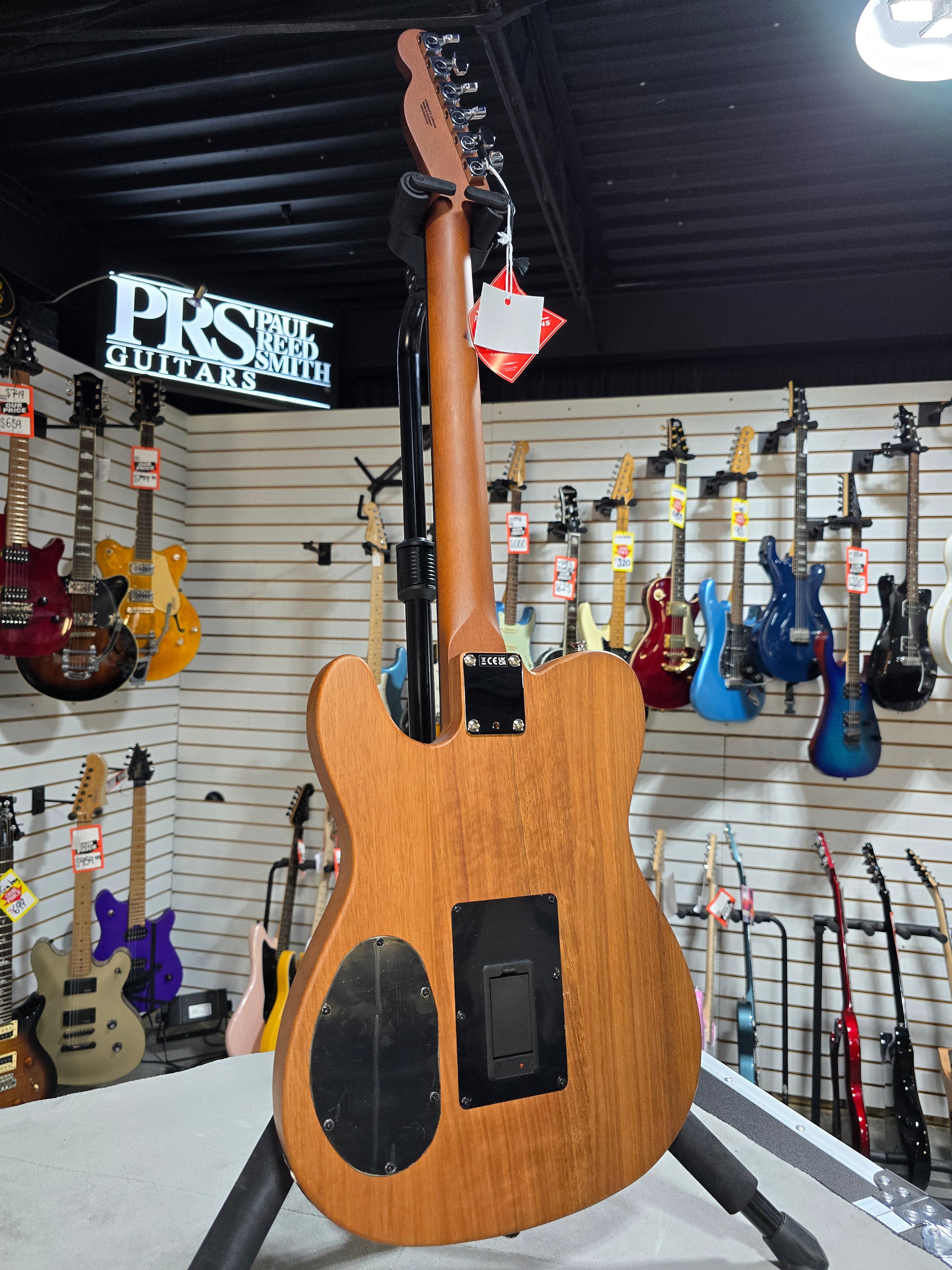 Fender Acoustasonic Standard Telecaster Acoustic-electric Guitar - Aged Natural & PLEK*D #339