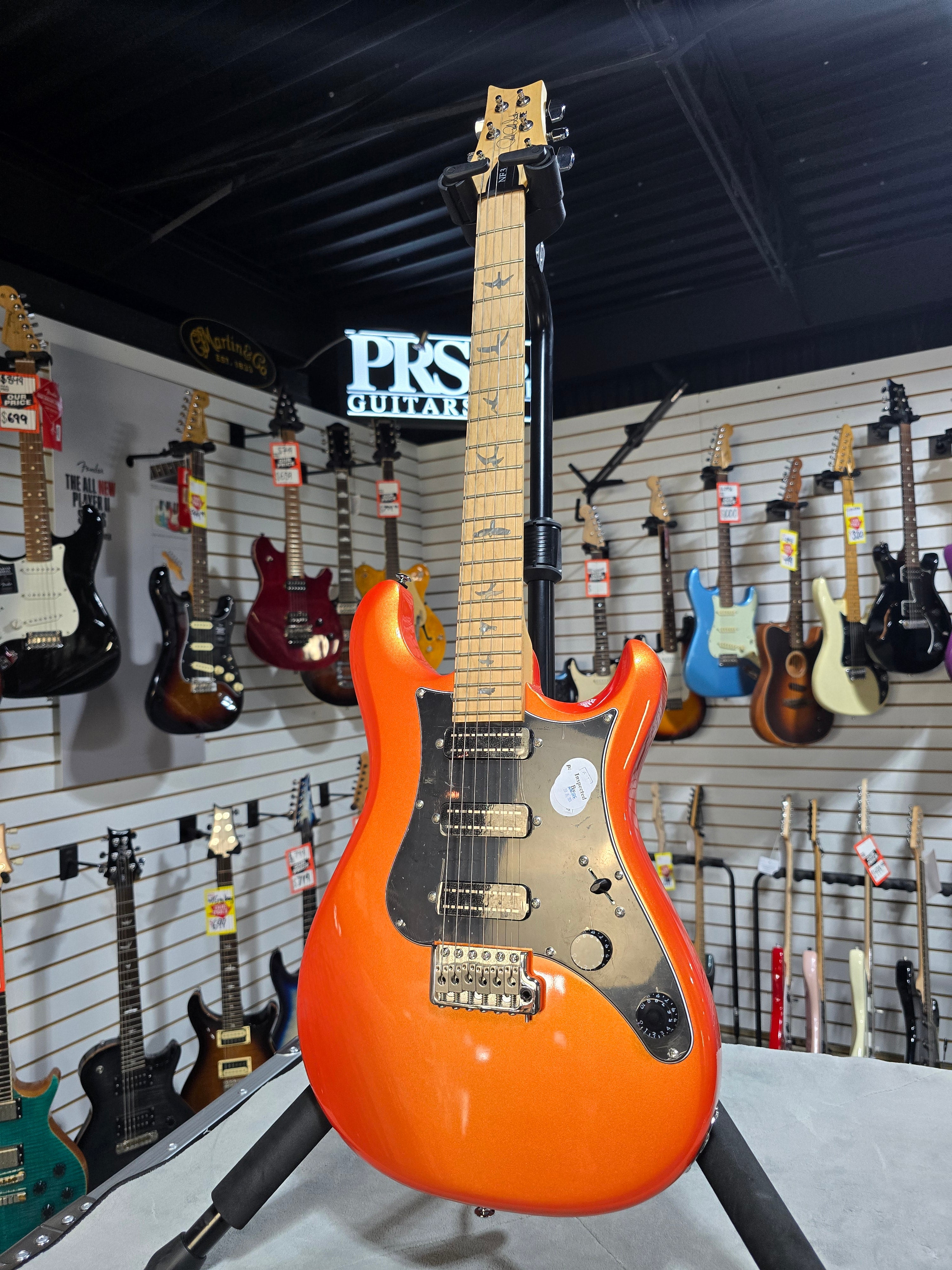 PRS SE NF 3 Electric Guitar - Metallic Orange & Gig Bag + PLEK*D #088