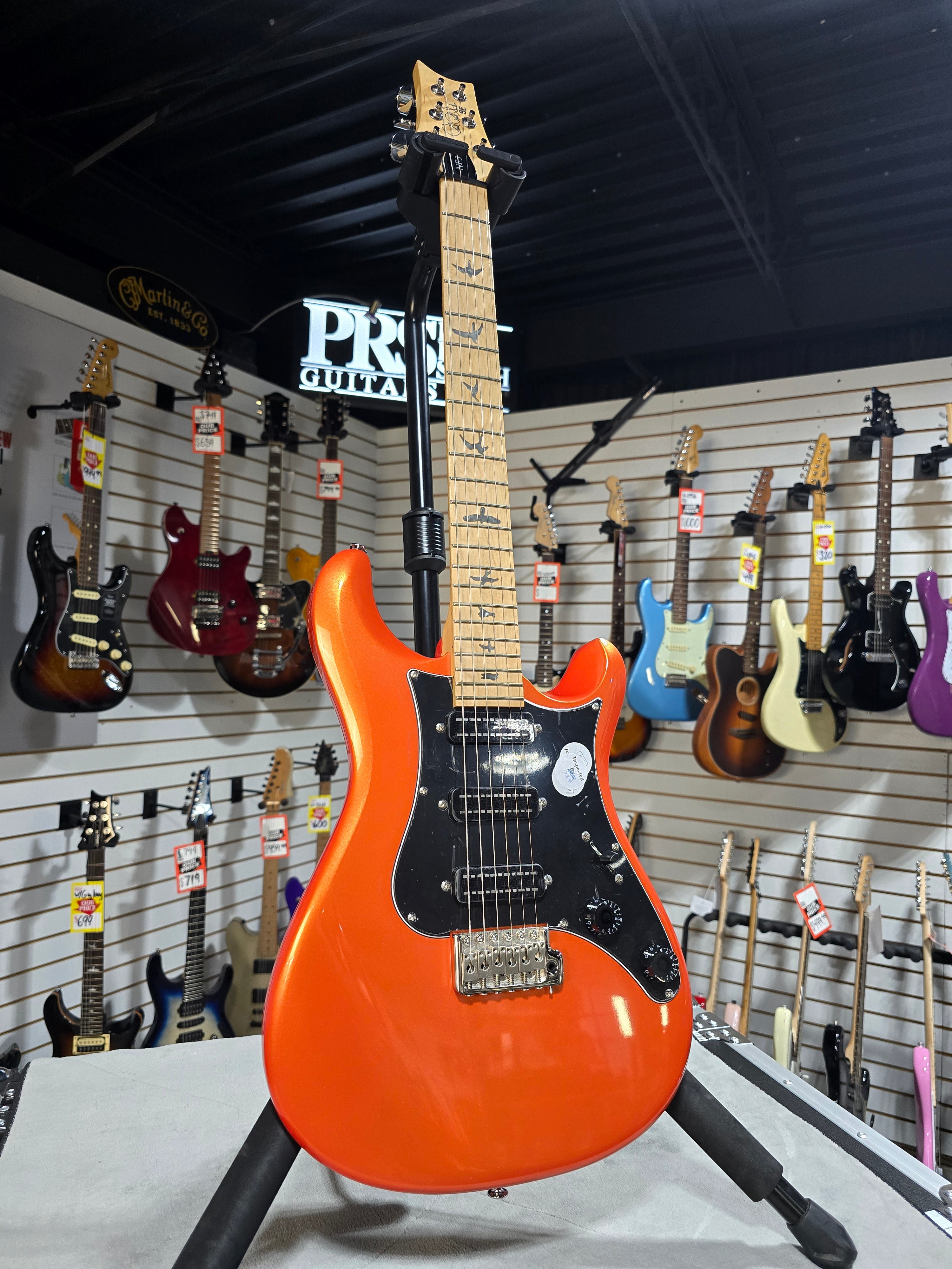 PRS SE NF 3 Electric Guitar - Metallic Orange & Gig Bag + PLEK*D #088