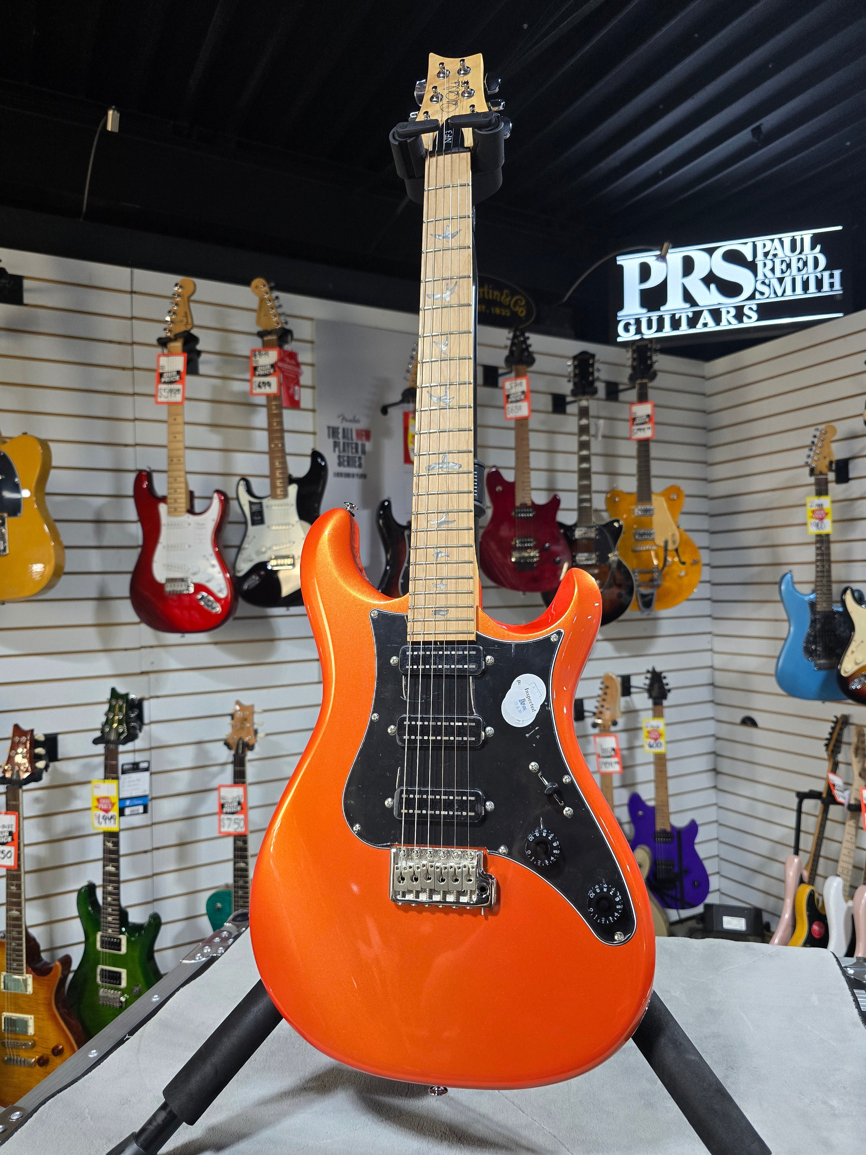 PRS SE NF 3 Electric Guitar - Metallic Orange & Gig Bag + PLEK*D #088