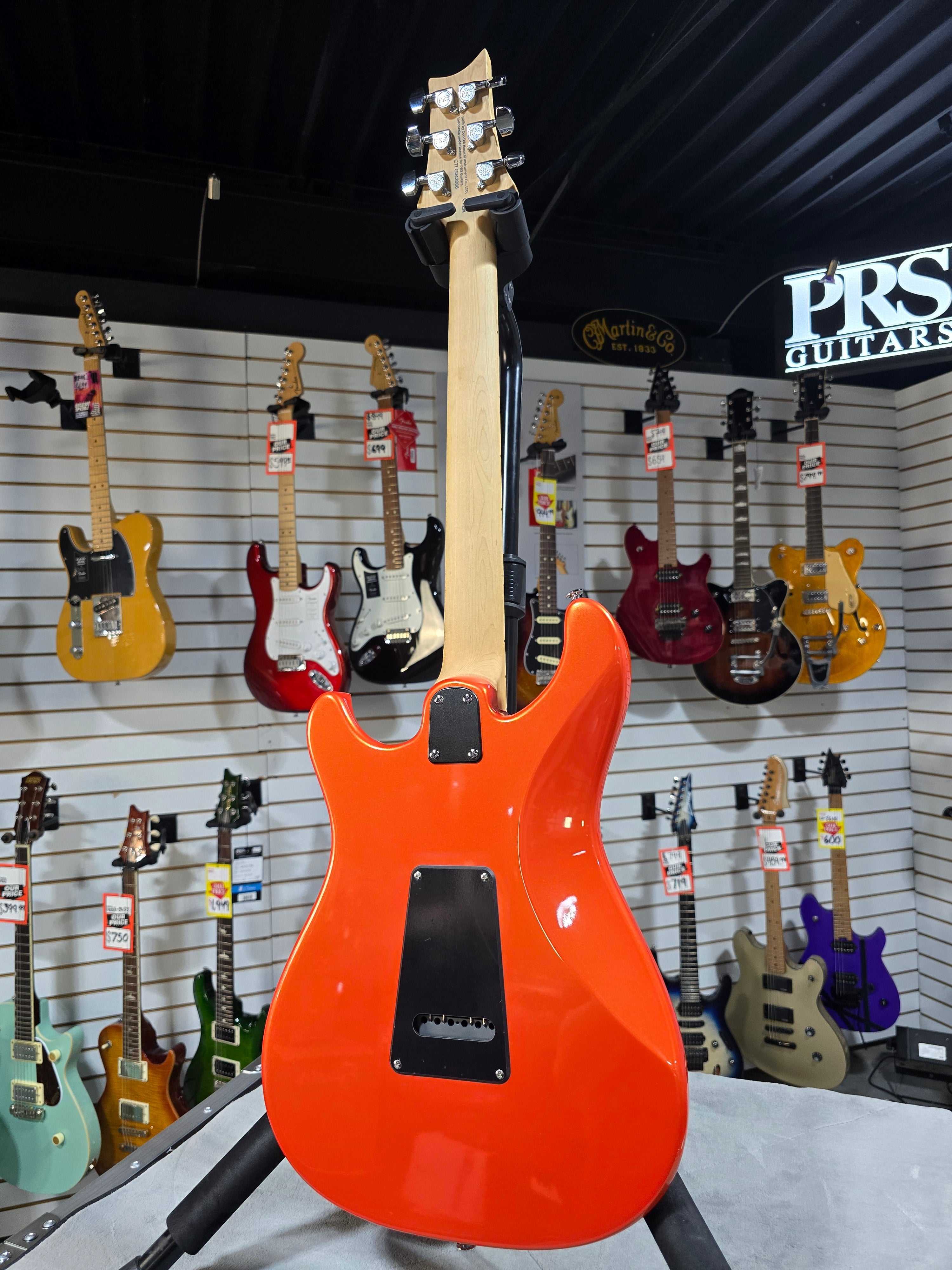 PRS SE NF 3 Electric Guitar - Metallic Orange & Gig Bag + PLEK*D #088