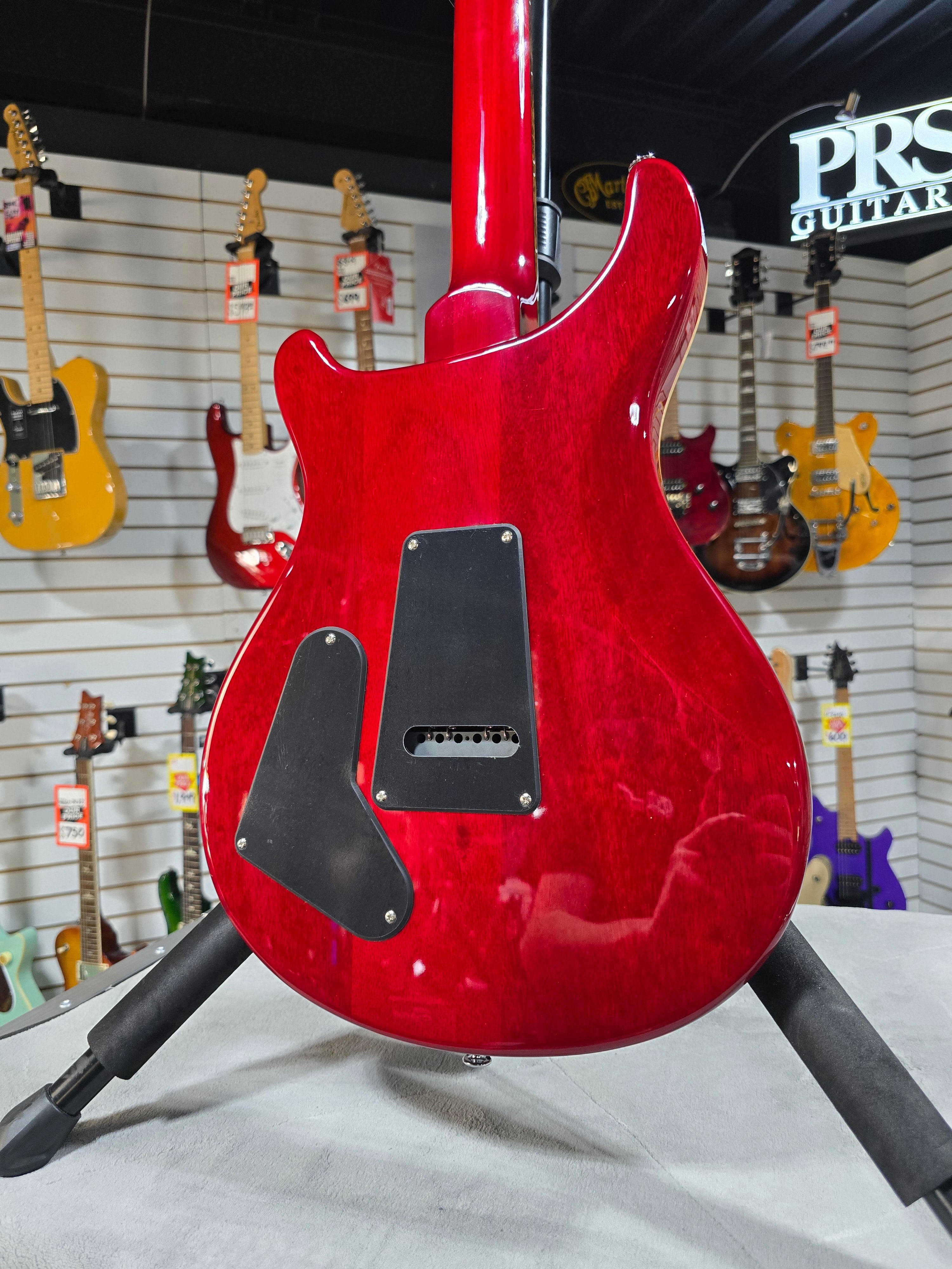 PRS SE Studio Electric Guitar - Charcoal Cherry Burst w/Gig Bag & PLEK*D #704