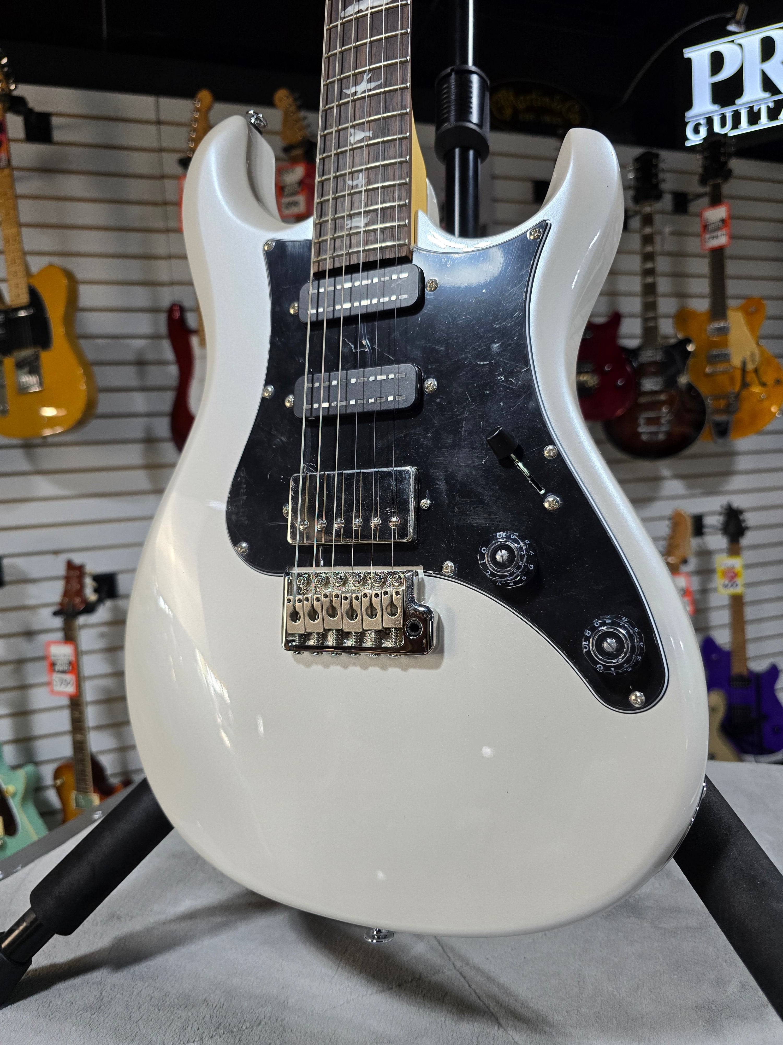 PRS SE Studio Standard Electric Guitar - Pearl White w/Gig Bag & PLEK*D #946