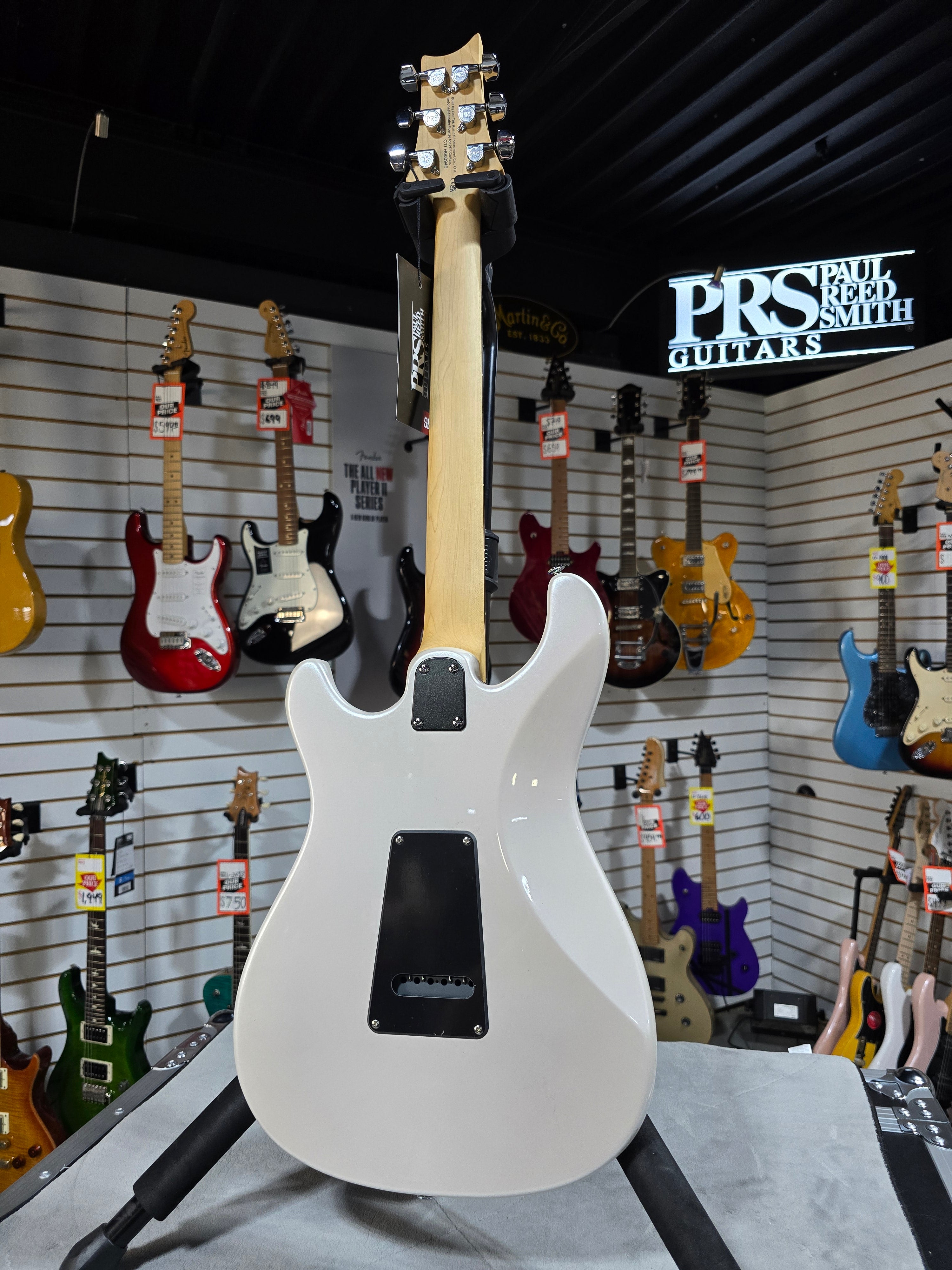 PRS SE Studio Standard Electric Guitar - Pearl White w/Gig Bag & PLEK*D #946