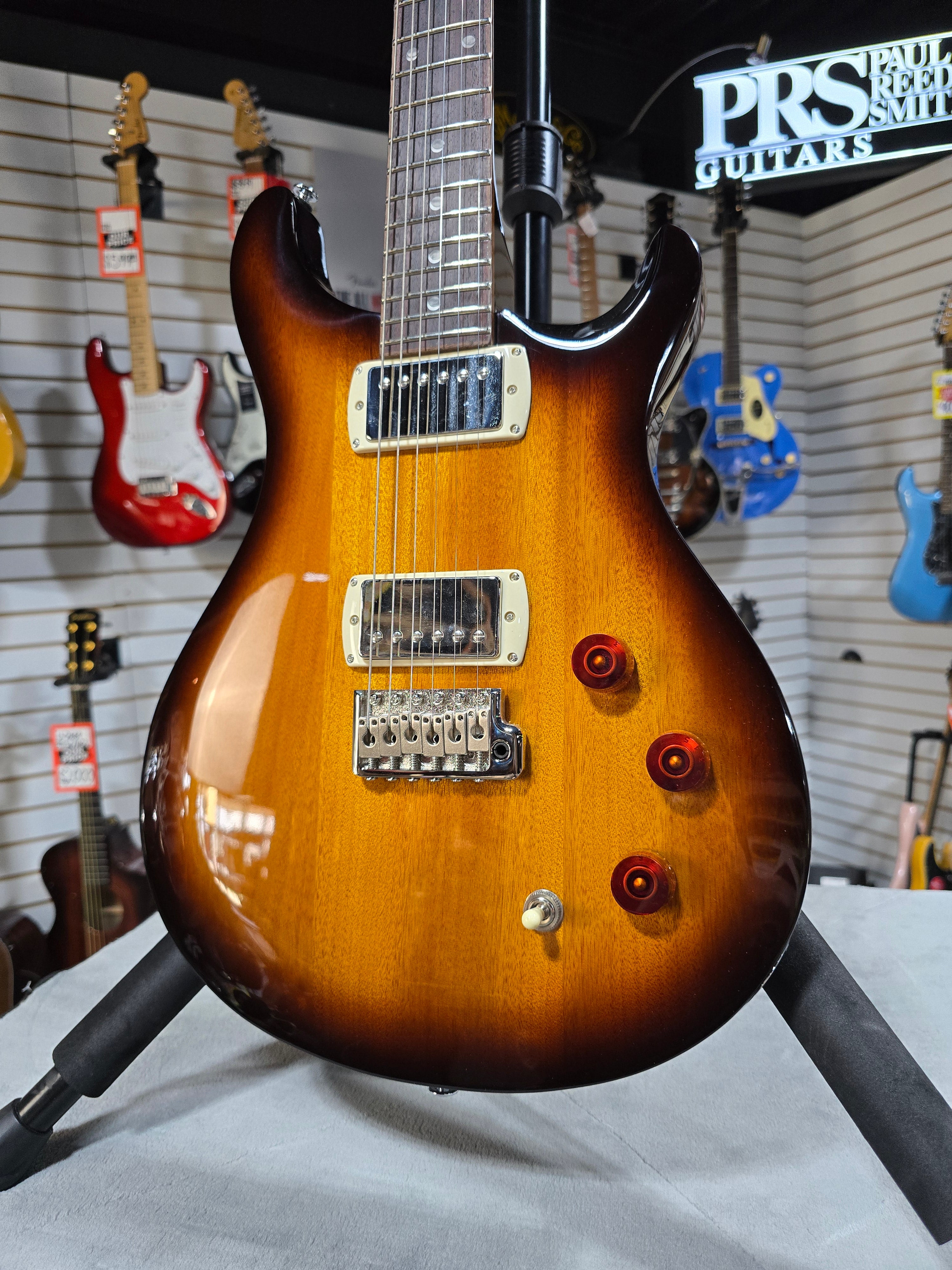 PRS SE DGT David Grissom Electric Guitar - McCarty Tobacco Sunburst w/ Gig Bag & PLEK*D #462