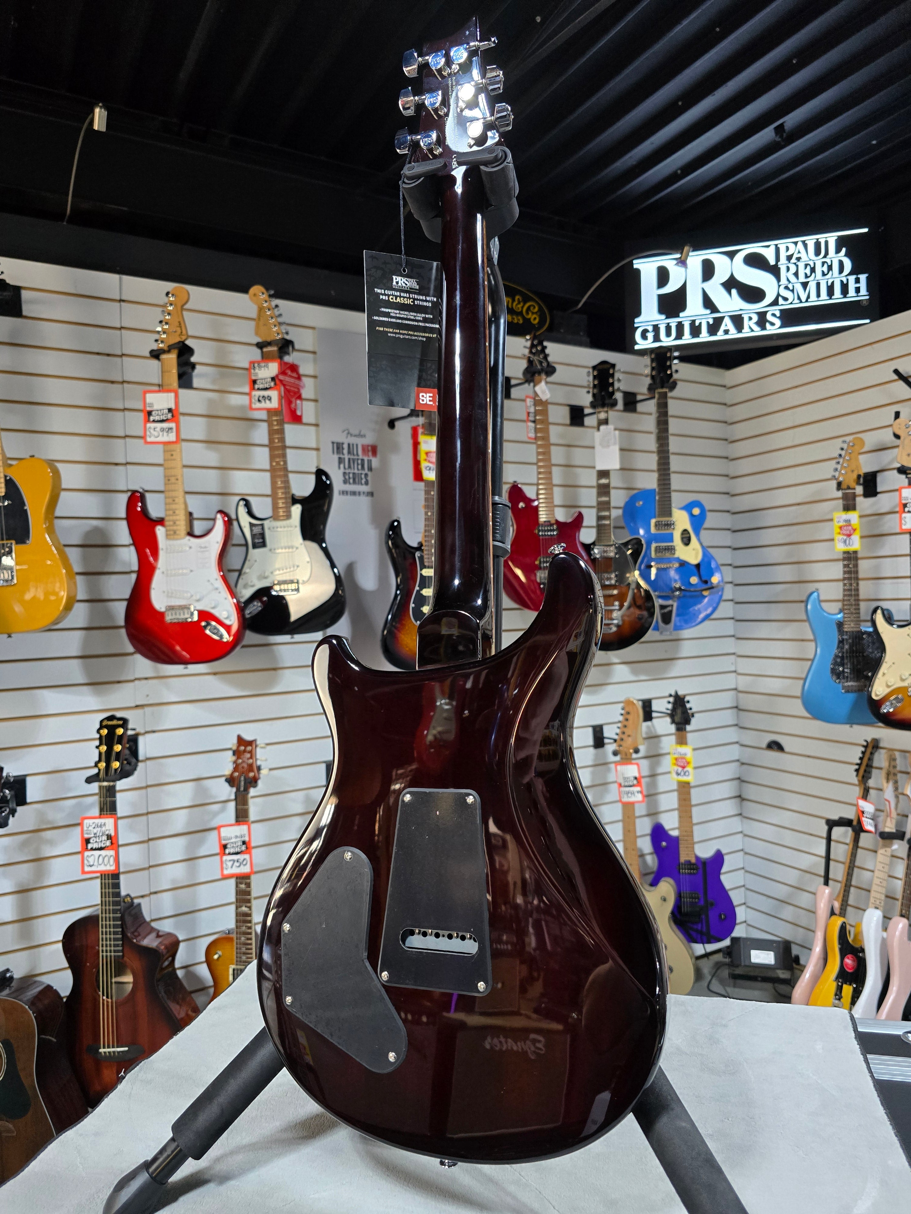 PRS SE DGT David Grissom Electric Guitar - McCarty Tobacco Sunburst w/ Gig Bag & PLEK*D #462