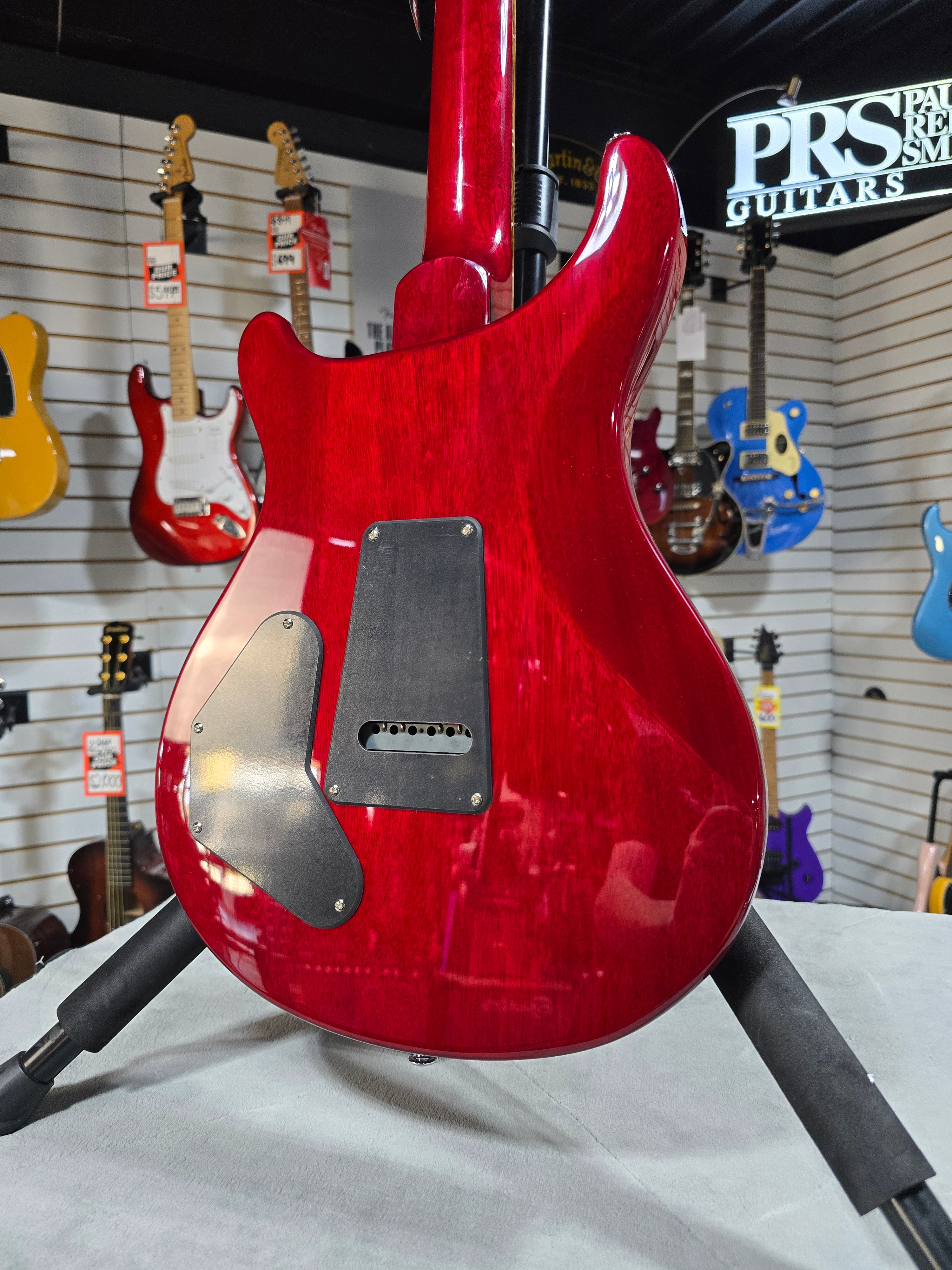 PRS SE DGT David Grissom Electric Guitar - Vintage Cherry w/Gig Bag & PLEK*D #909