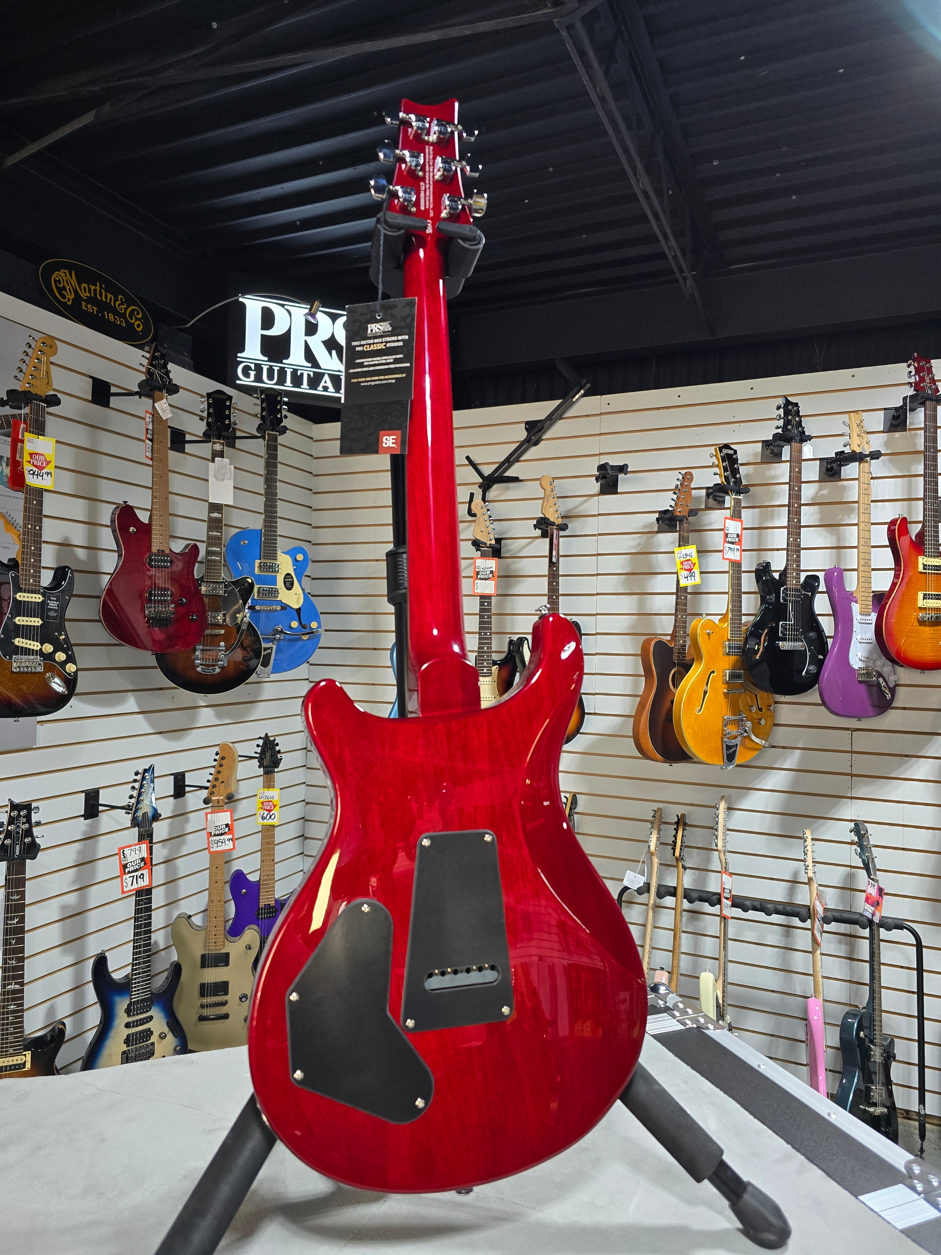 PRS SE DGT David Grissom Electric Guitar - Vintage Cherry w/Gig Bag & PLEK*D #909