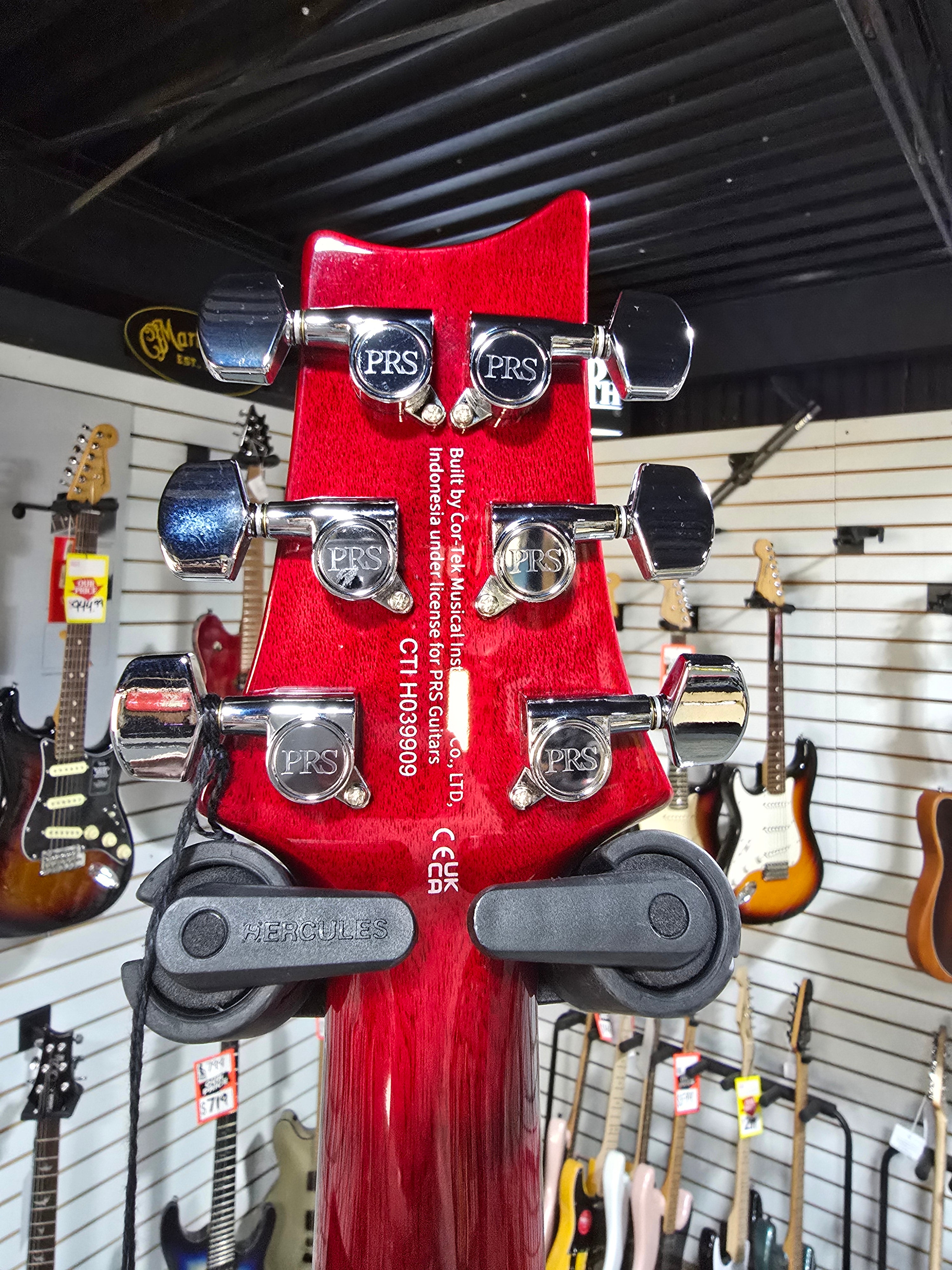 PRS SE DGT David Grissom Electric Guitar - Vintage Cherry w/Gig Bag & PLEK*D #909