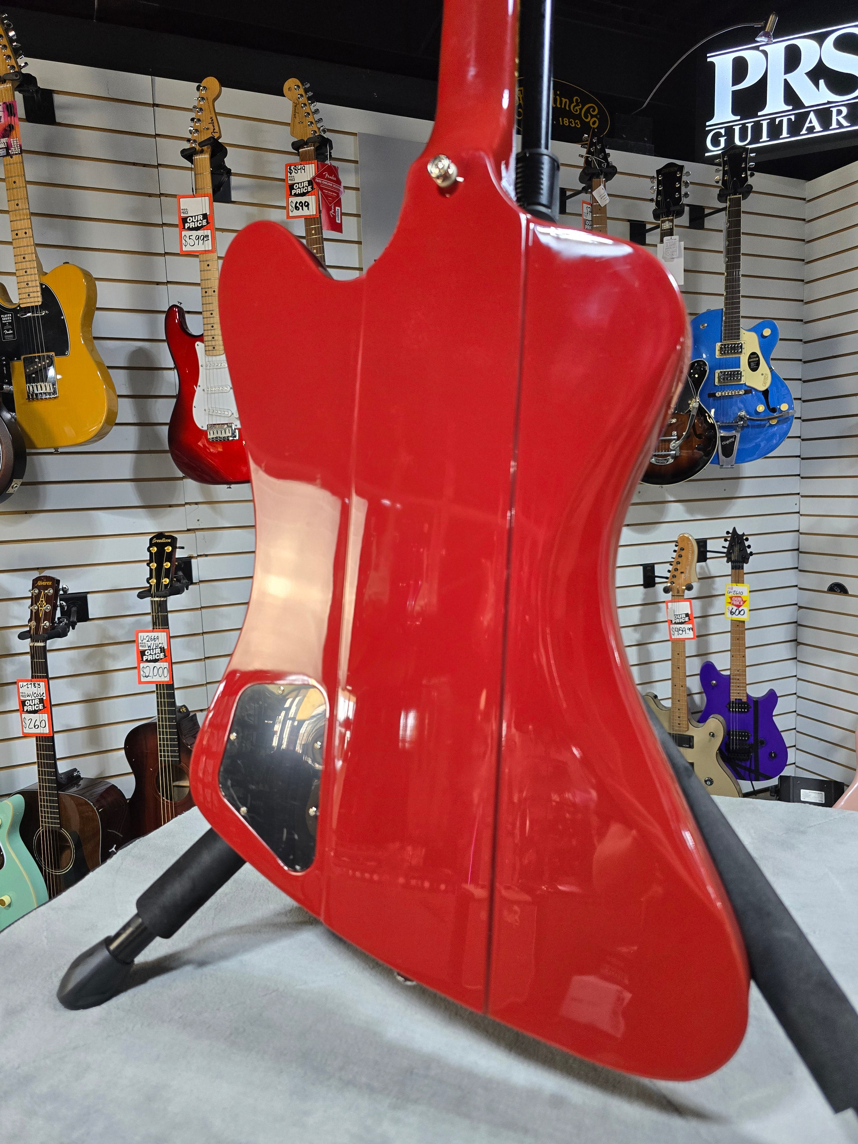 Epiphone Thunderbird '64 Bass Guitar - Ember Red W/Gig Bag & PLEK*D #311