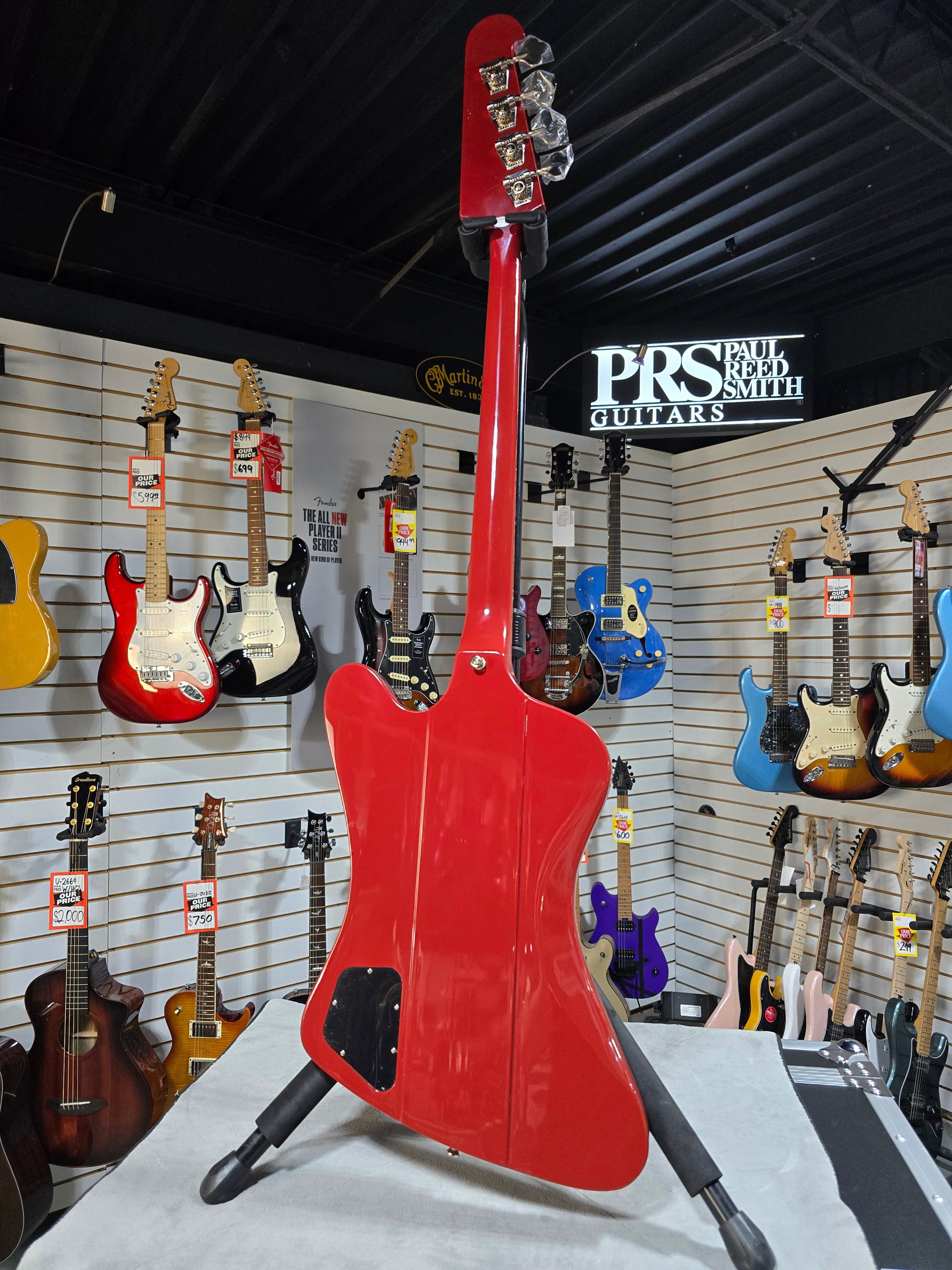 Epiphone Thunderbird '64 Bass Guitar - Ember Red W/Gig Bag & PLEK*D #311