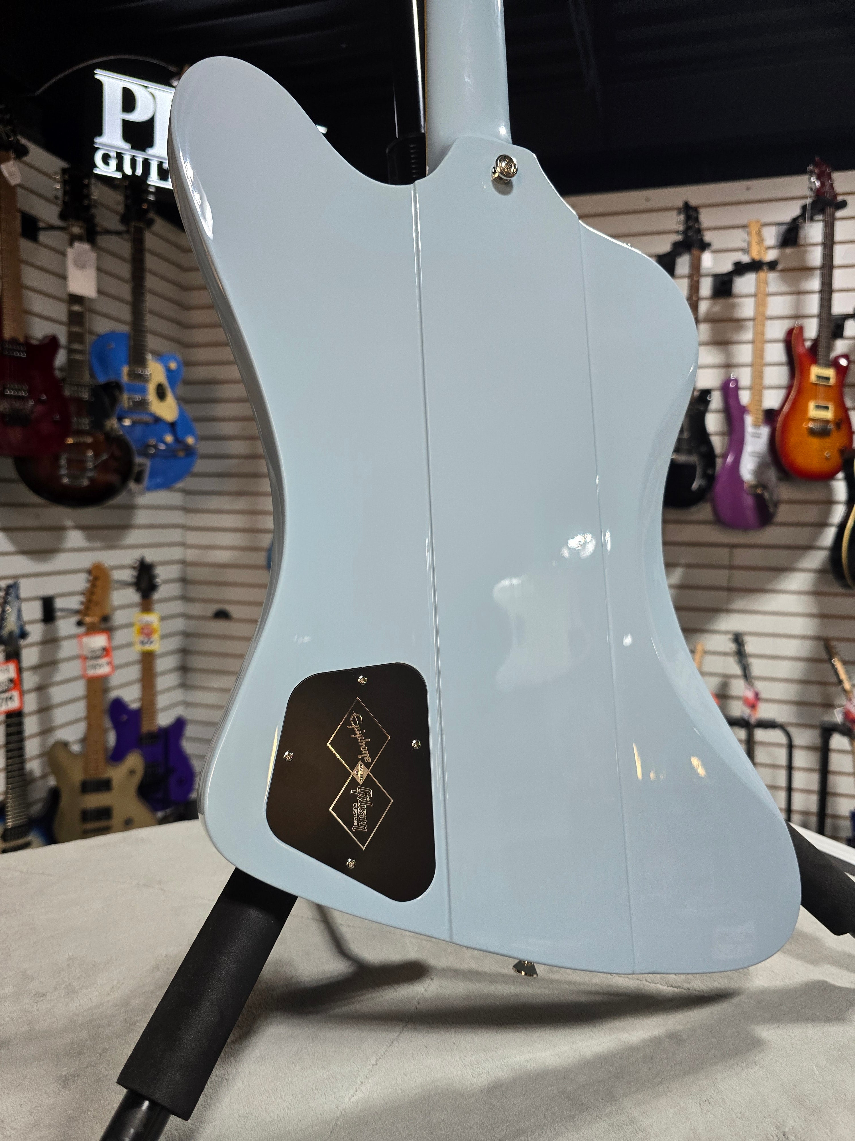Epiphone 1963 Firebird V - Frost Blue w/ OHSC & PLEK*D #644