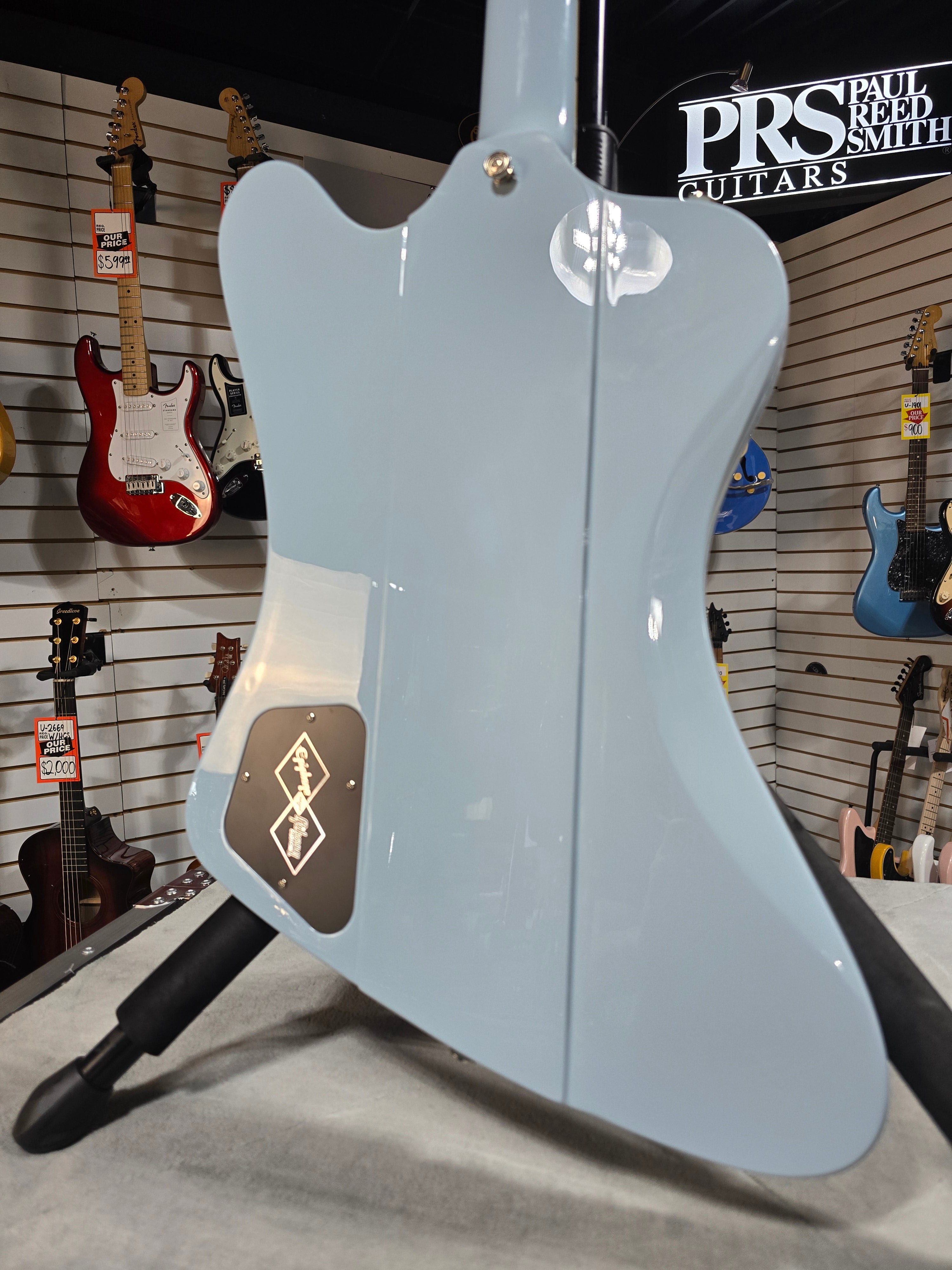 Epiphone 1963 Firebird V - Frost Blue w/ OHSC & PLEK*D #644