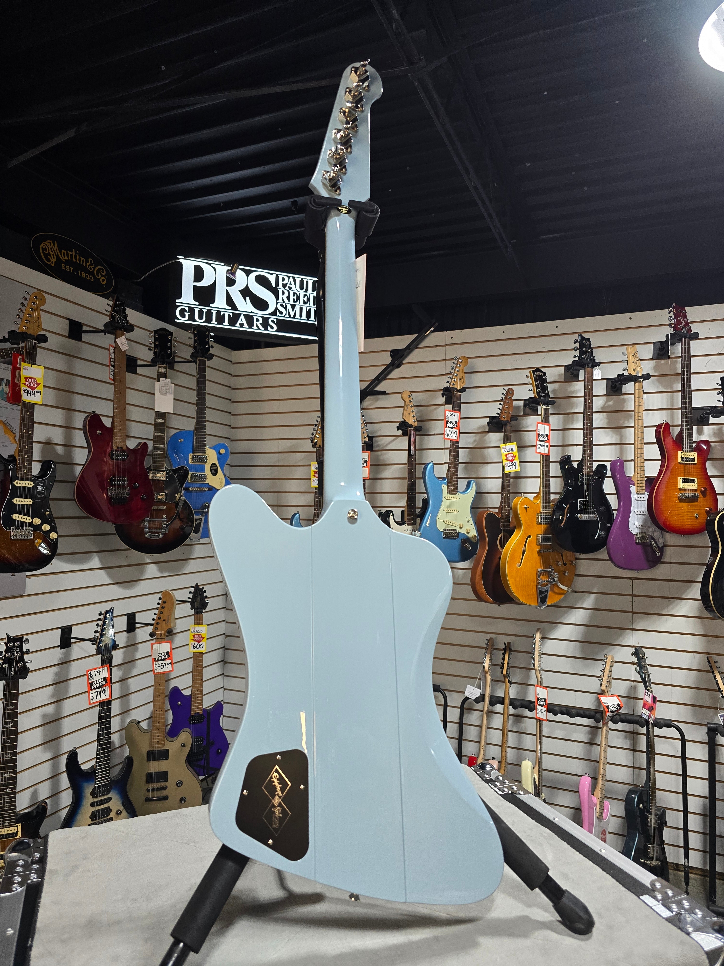 Epiphone 1963 Firebird V - Frost Blue w/ OHSC & PLEK*D #644