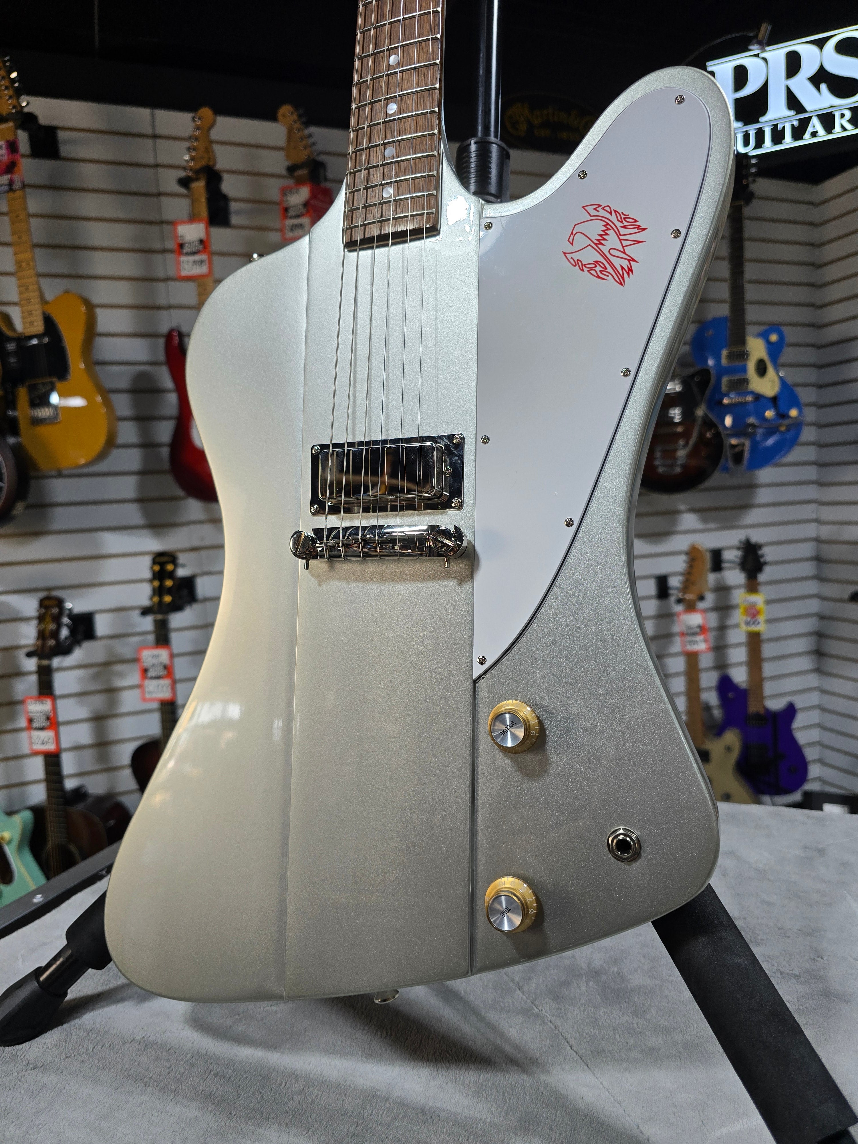 Epiphone 1963 Firebird I - Silver Mist W/ OHSC & PLEK*D #154