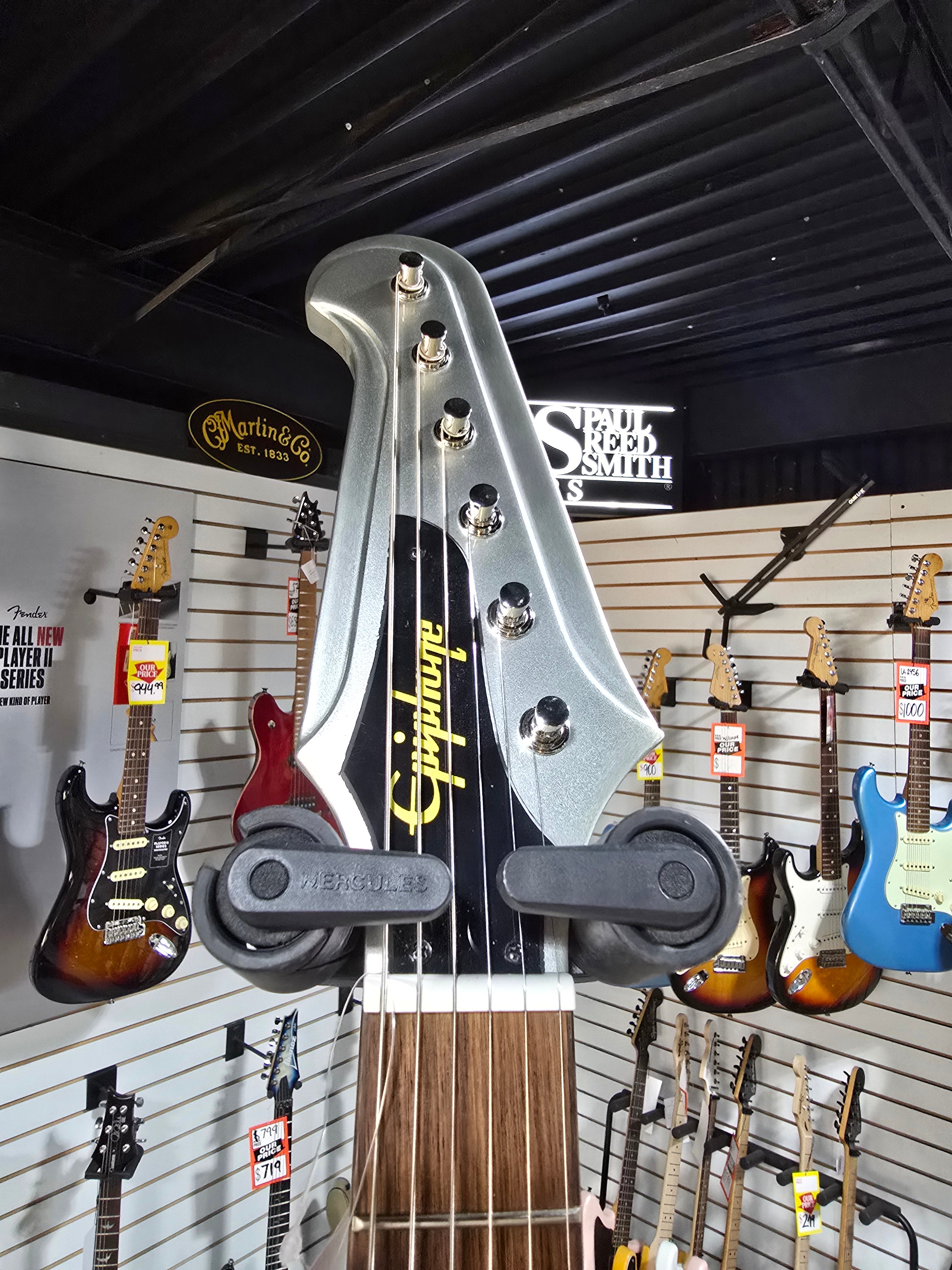 Epiphone 1963 Firebird I - Silver Mist W/ OHSC & PLEK*D #154