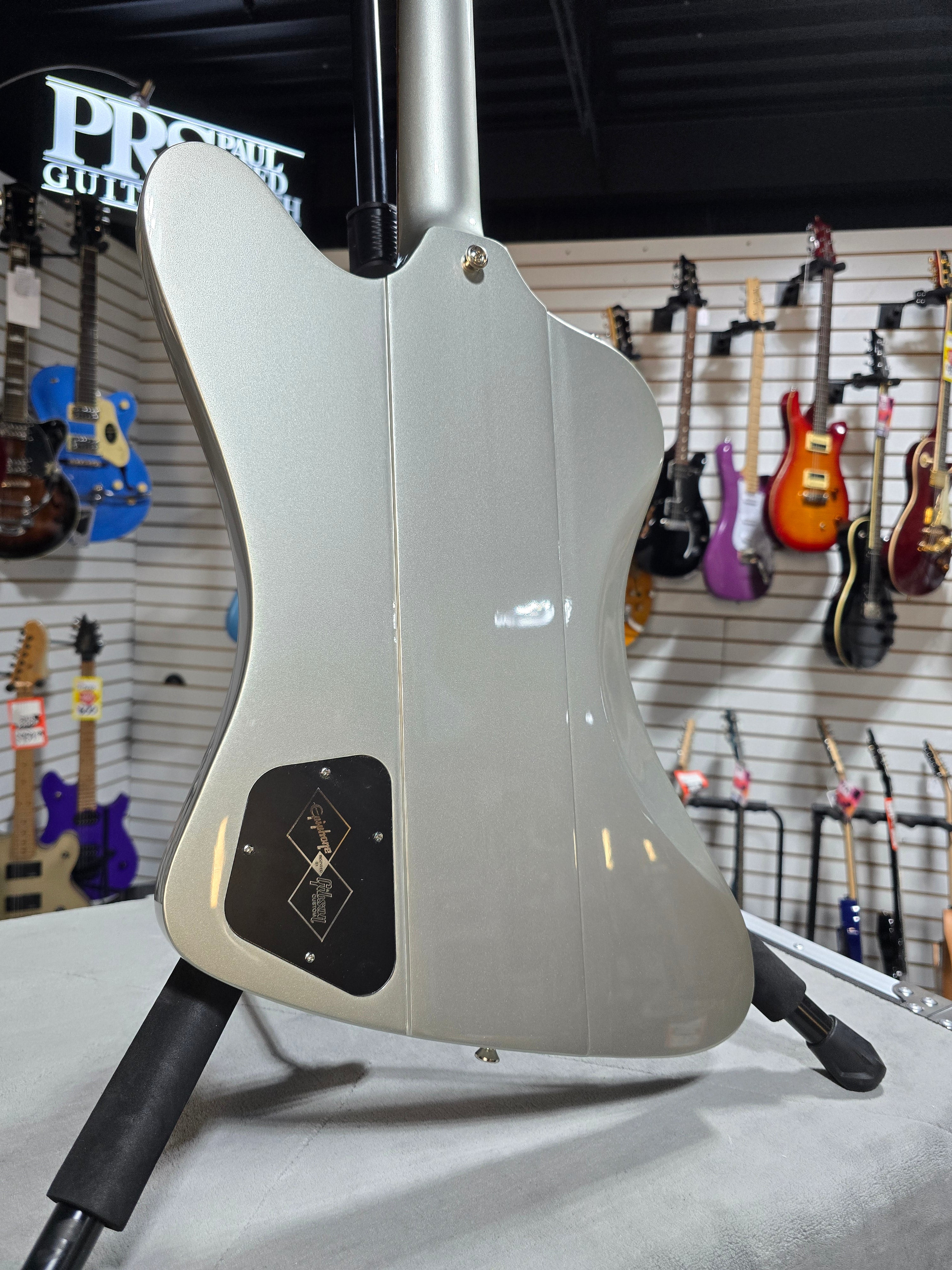 Epiphone 1963 Firebird I - Silver Mist W/ OHSC & PLEK*D #154