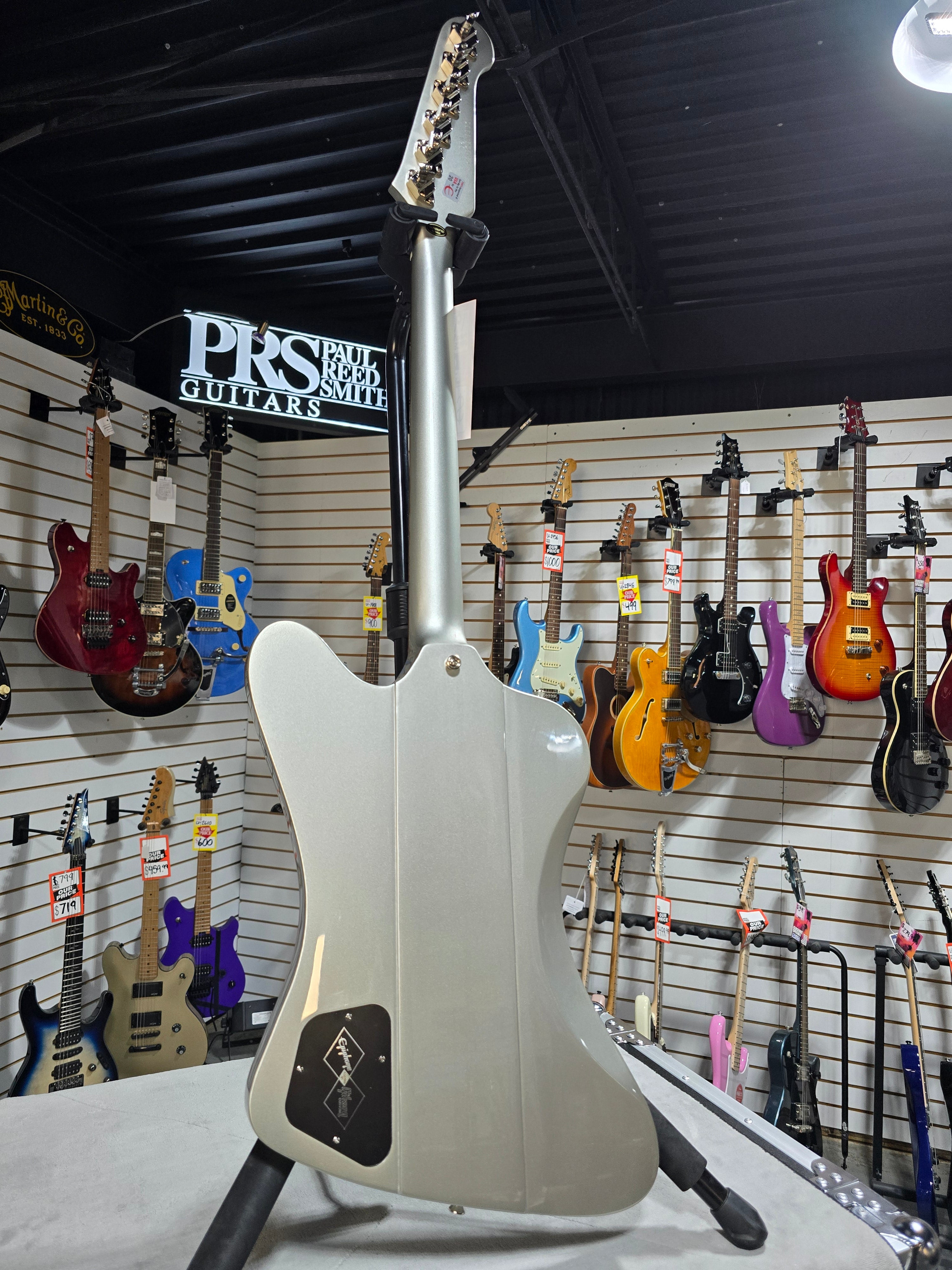Epiphone 1963 Firebird I - Silver Mist W/ OHSC & PLEK*D #154