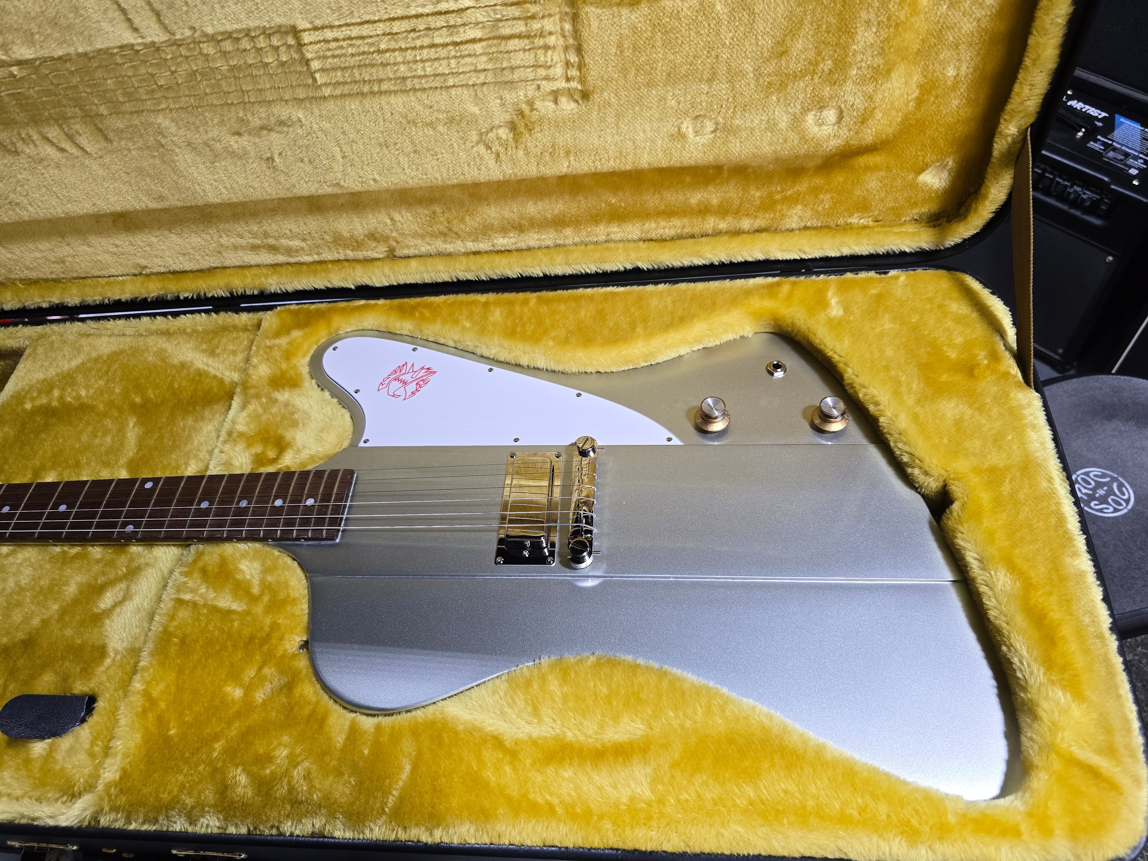 Epiphone 1963 Firebird I - Silver Mist W/ OHSC & PLEK*D #154