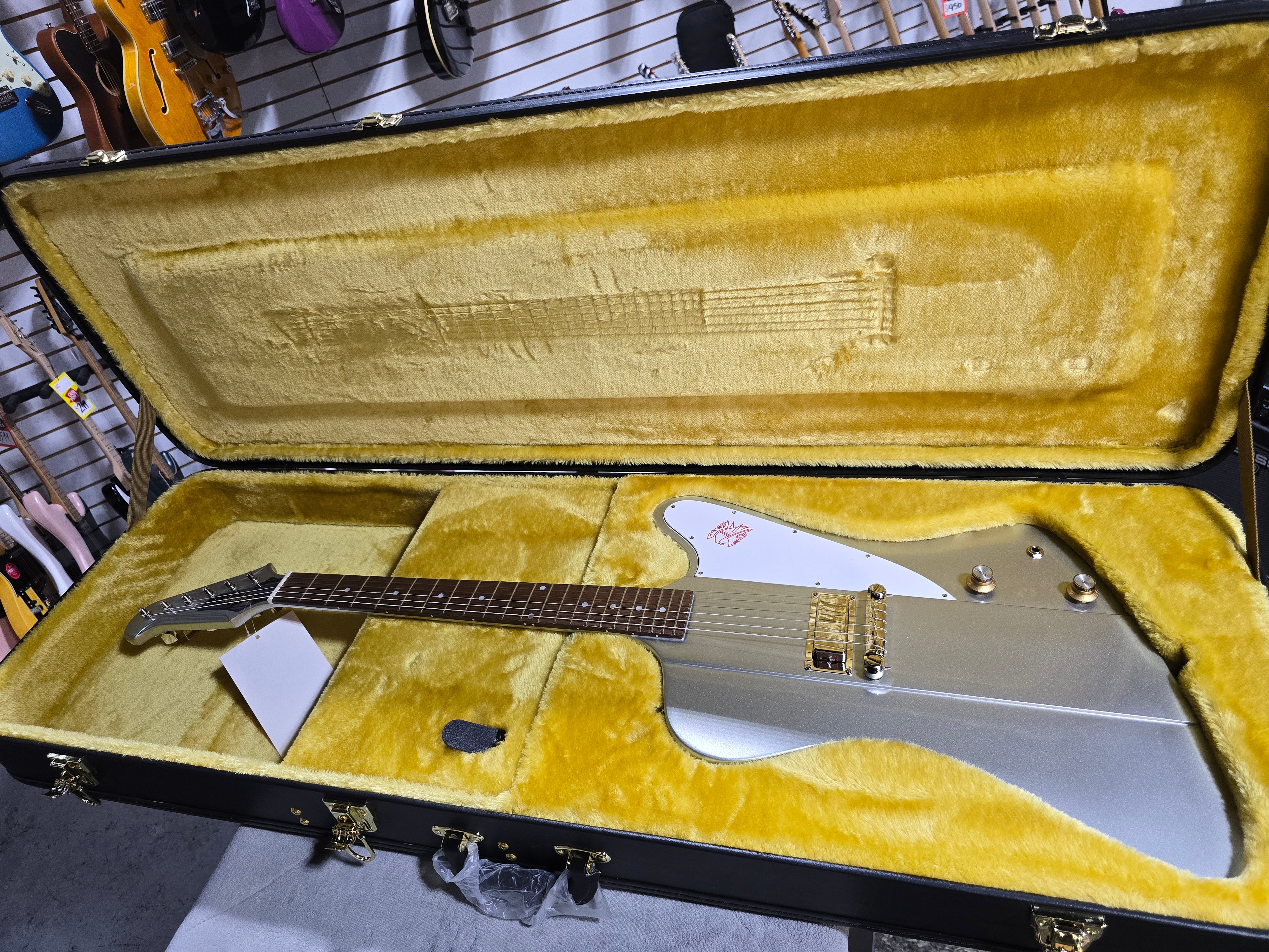 Epiphone 1963 Firebird I - Silver Mist W/ OHSC & PLEK*D #154