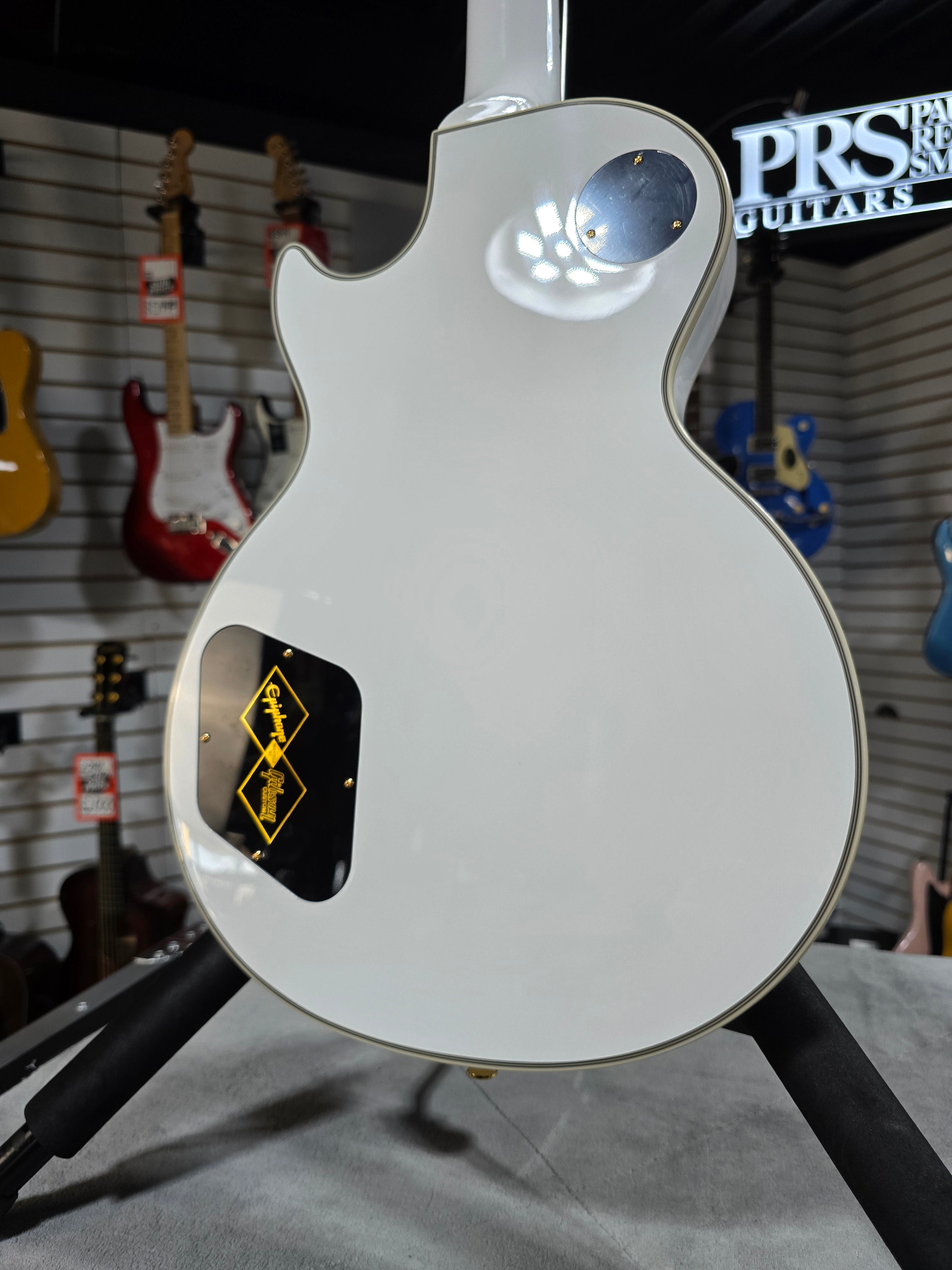 Epiphone Les Paul Custom Electric Guitar - Alpine White W/ OHSC & PLEK*D #288