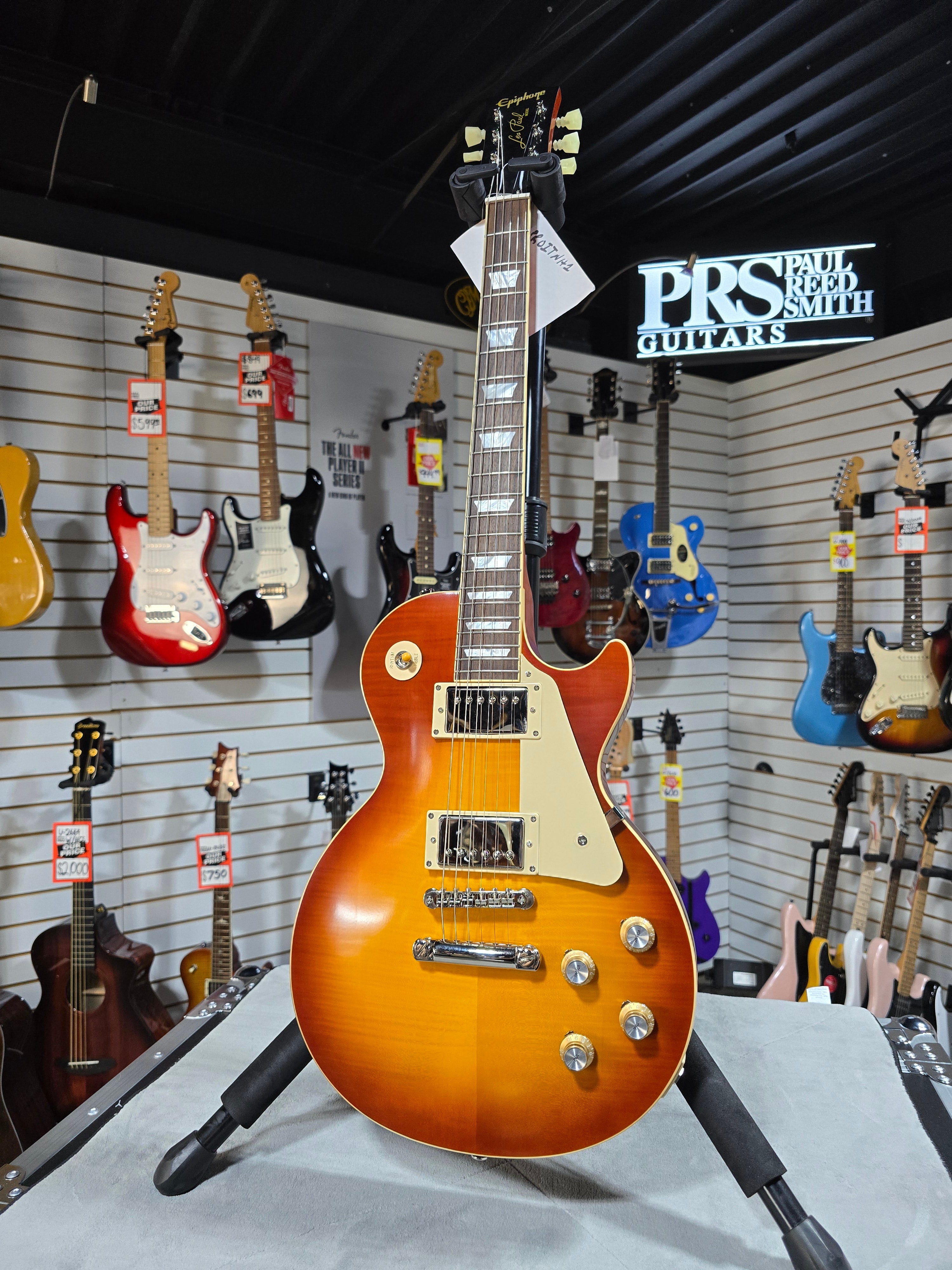 Epiphone 1960 Les Paul Standard Reissue Electric Guitar - Washed Cherry Sunburst w/OHSC & PLEK*D #419