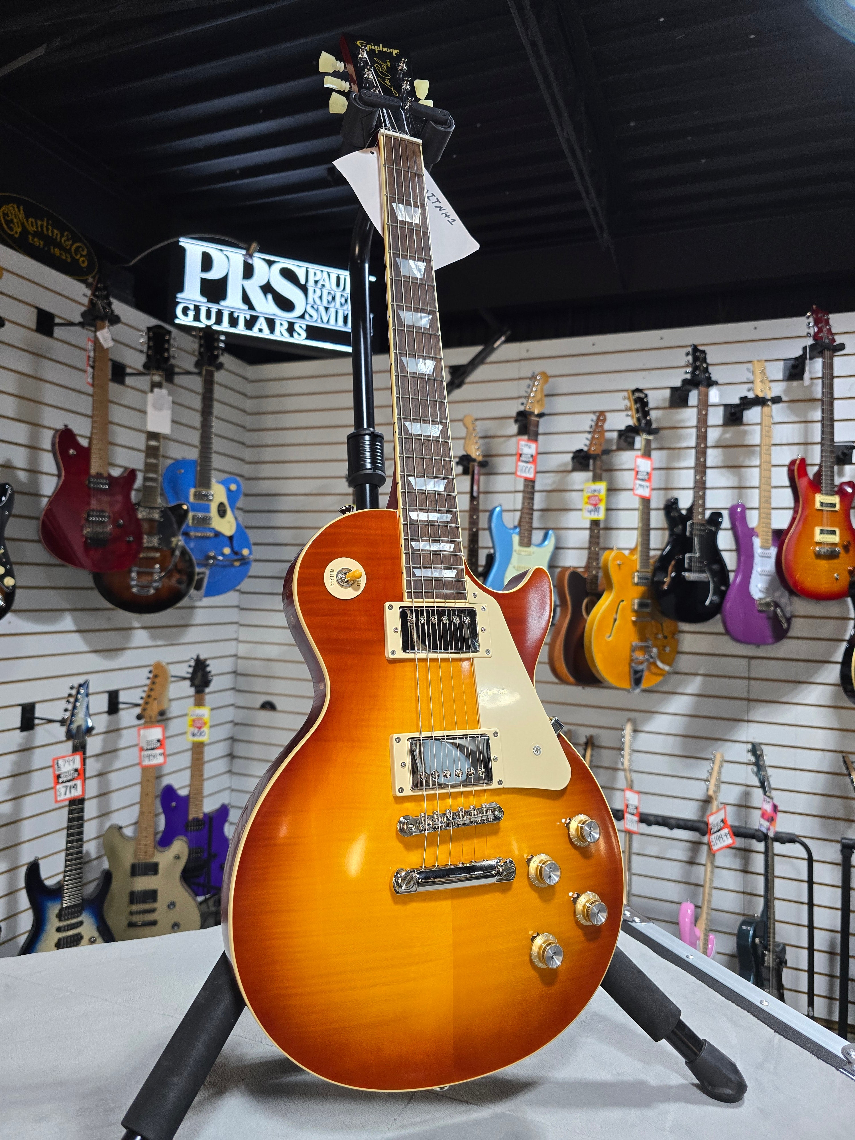 Epiphone 1960 Les Paul Standard Reissue Electric Guitar - Washed Cherry Sunburst w/OHSC & PLEK*D #419